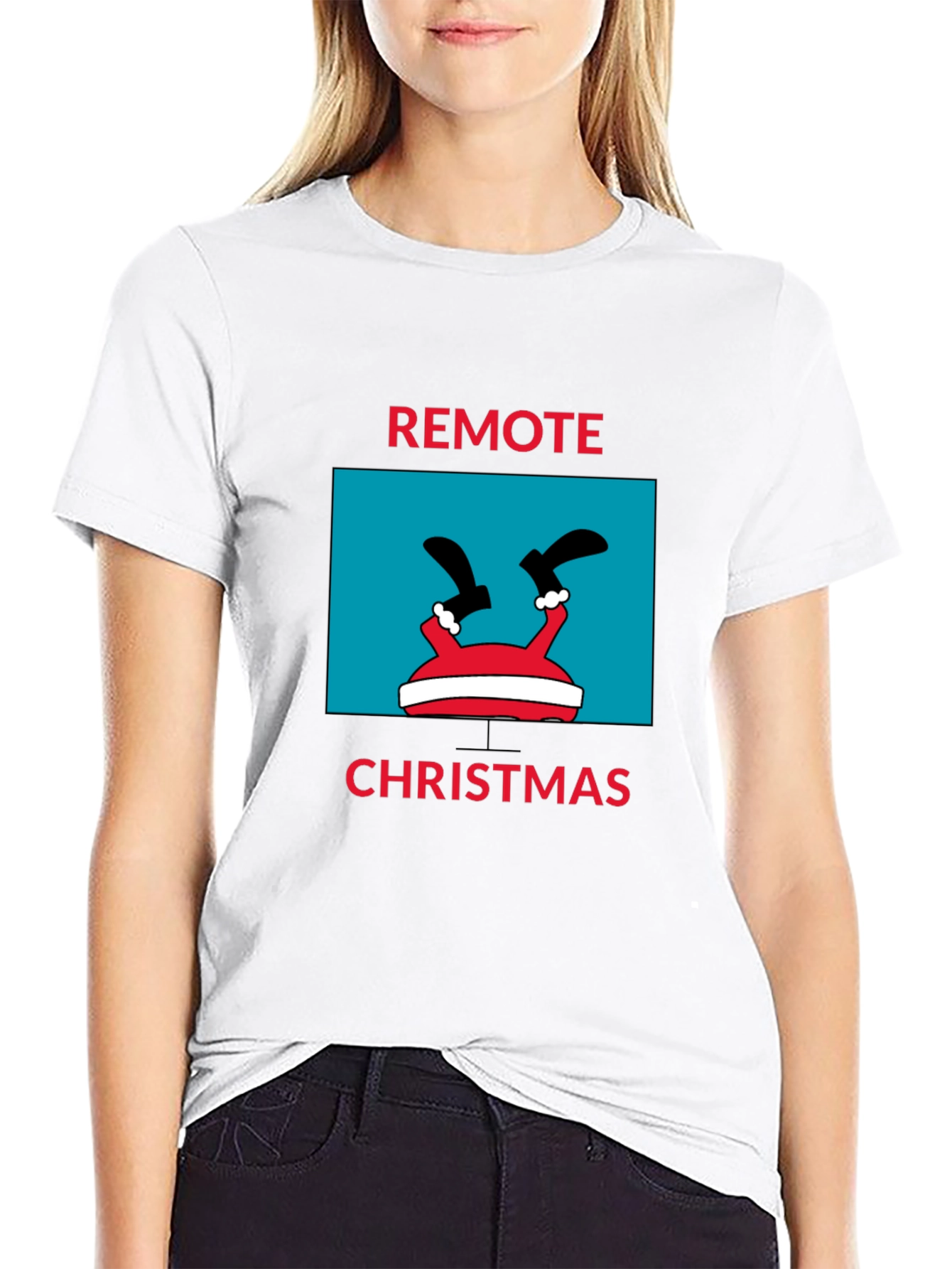 Remote Christmas Holiday Graphic Tee