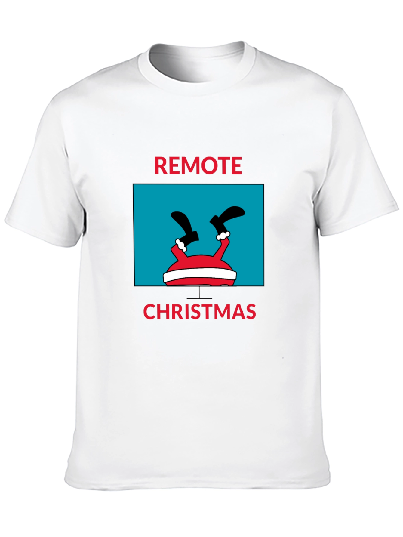Remote Christmas Holiday Graphic Tee