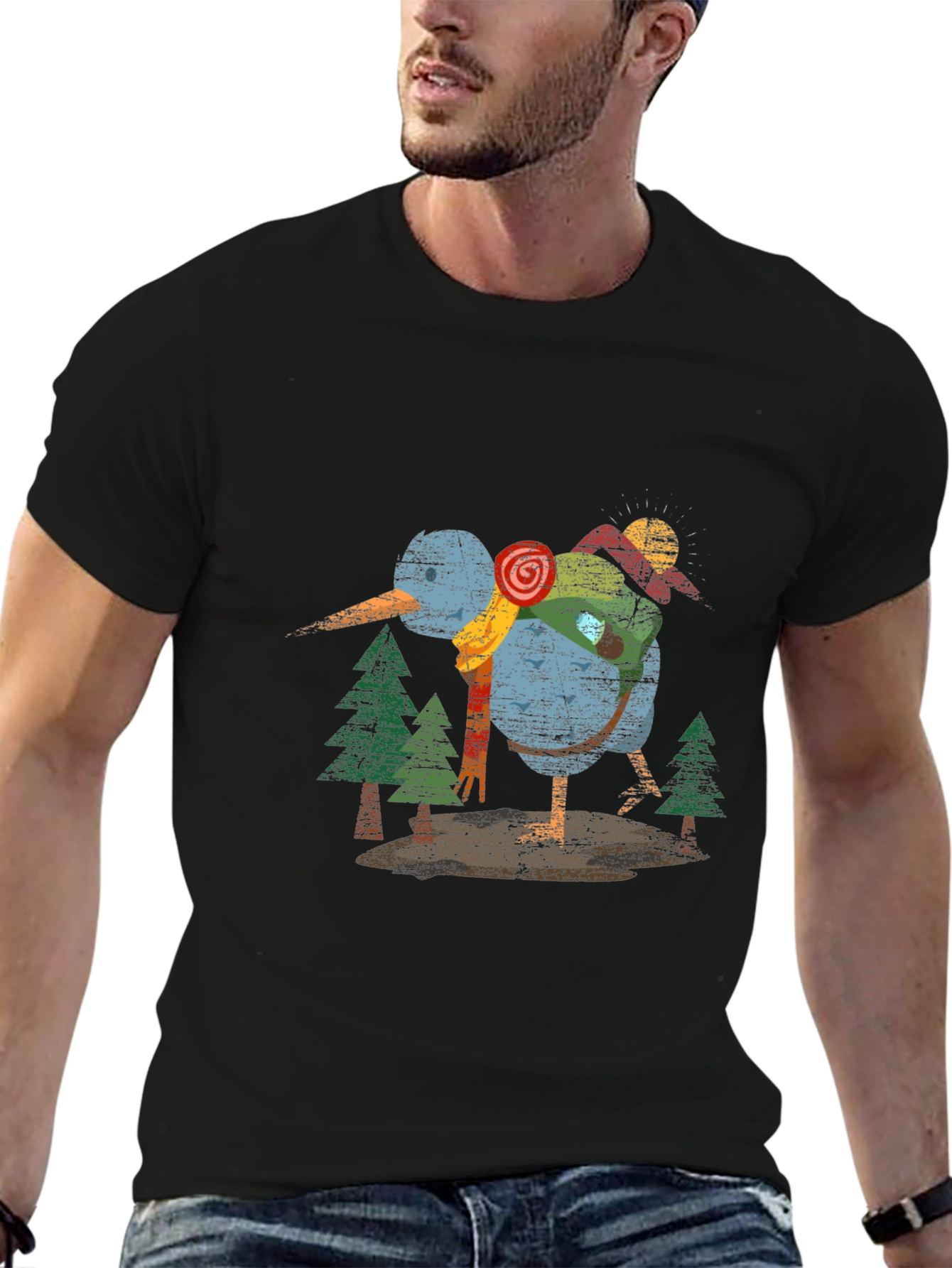 Kiwi Bird Graphic Tee - Nature Lover T-Shirt