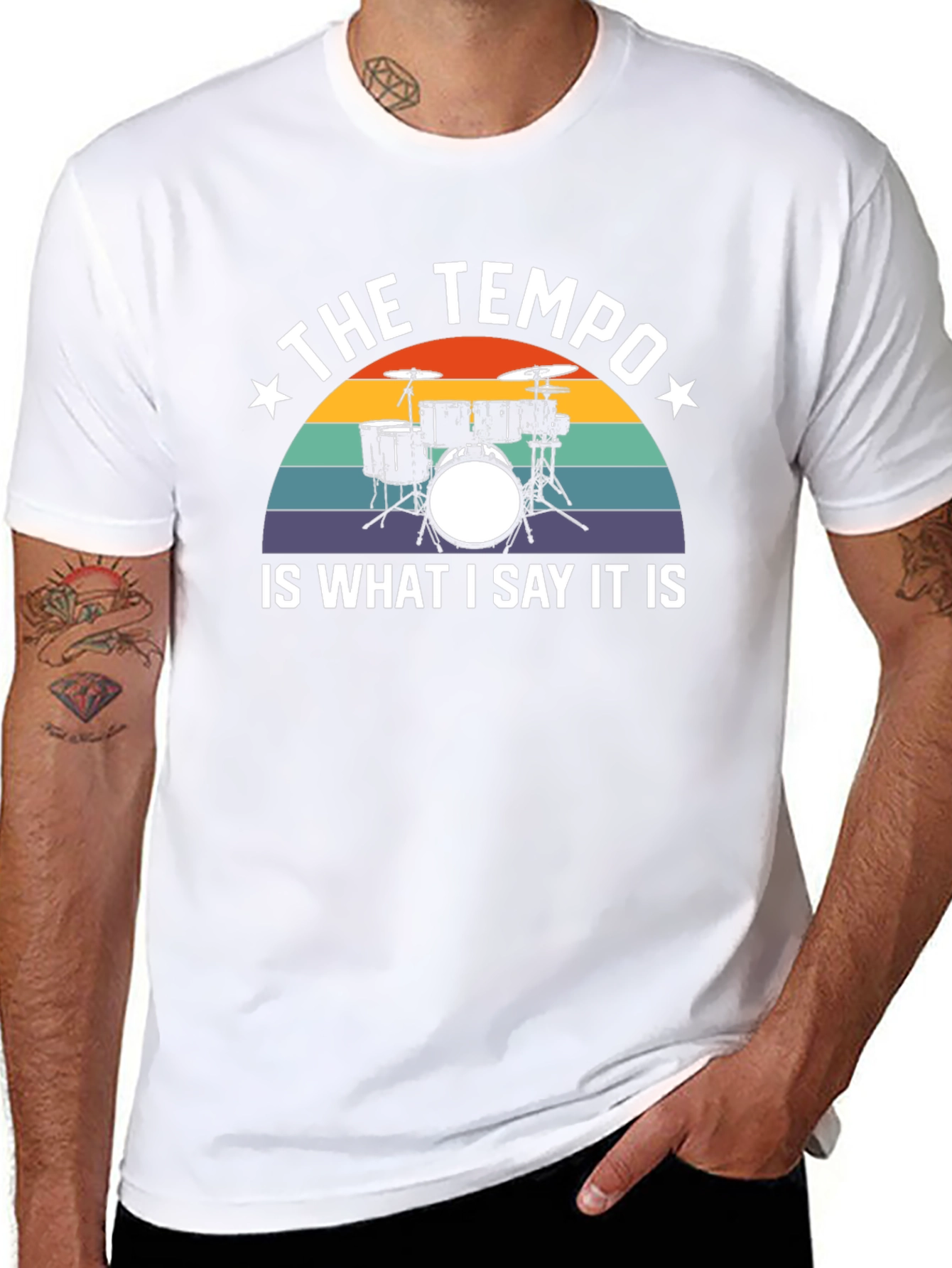 The Tempo Drum Set Graphic Tee