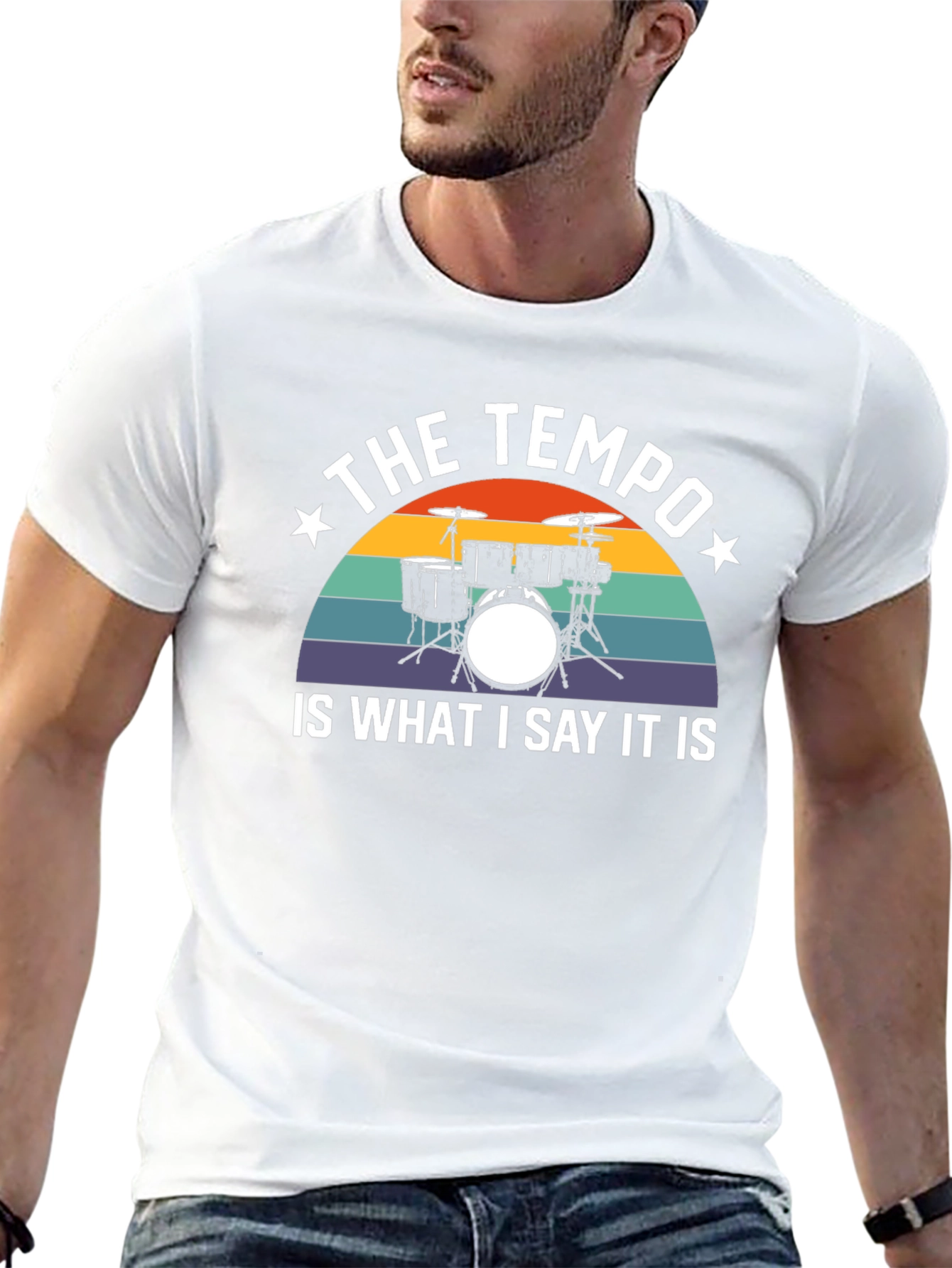 The Tempo Drum Set Graphic Tee