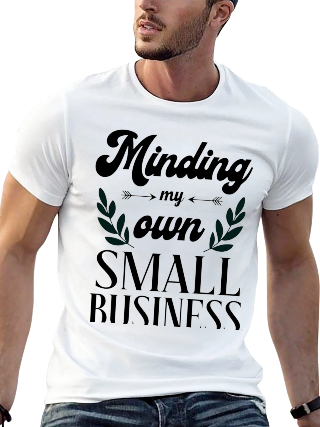 Minding My Own Small Business Black T-Shirt