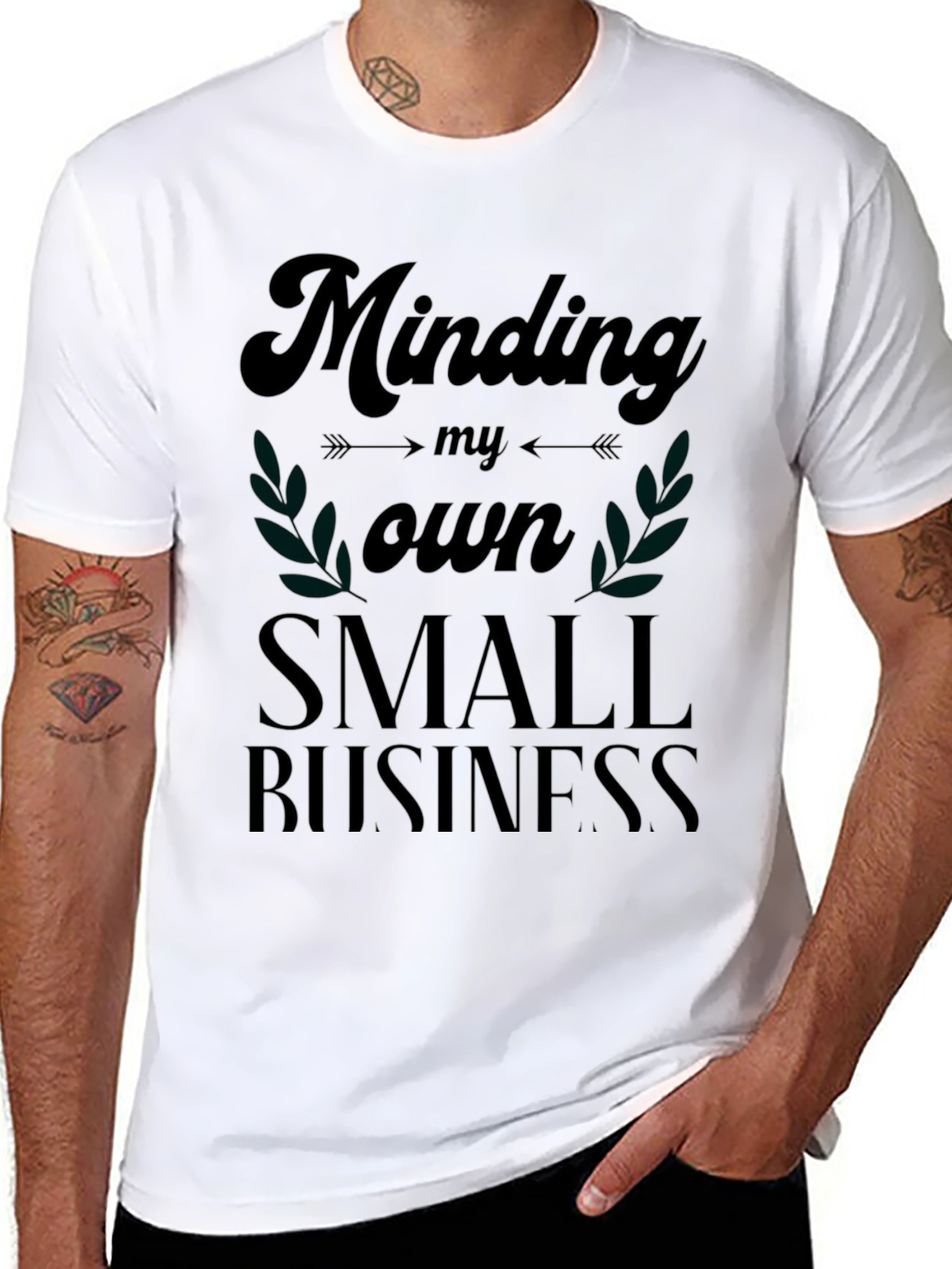Minding My Own Small Business Black T-Shirt