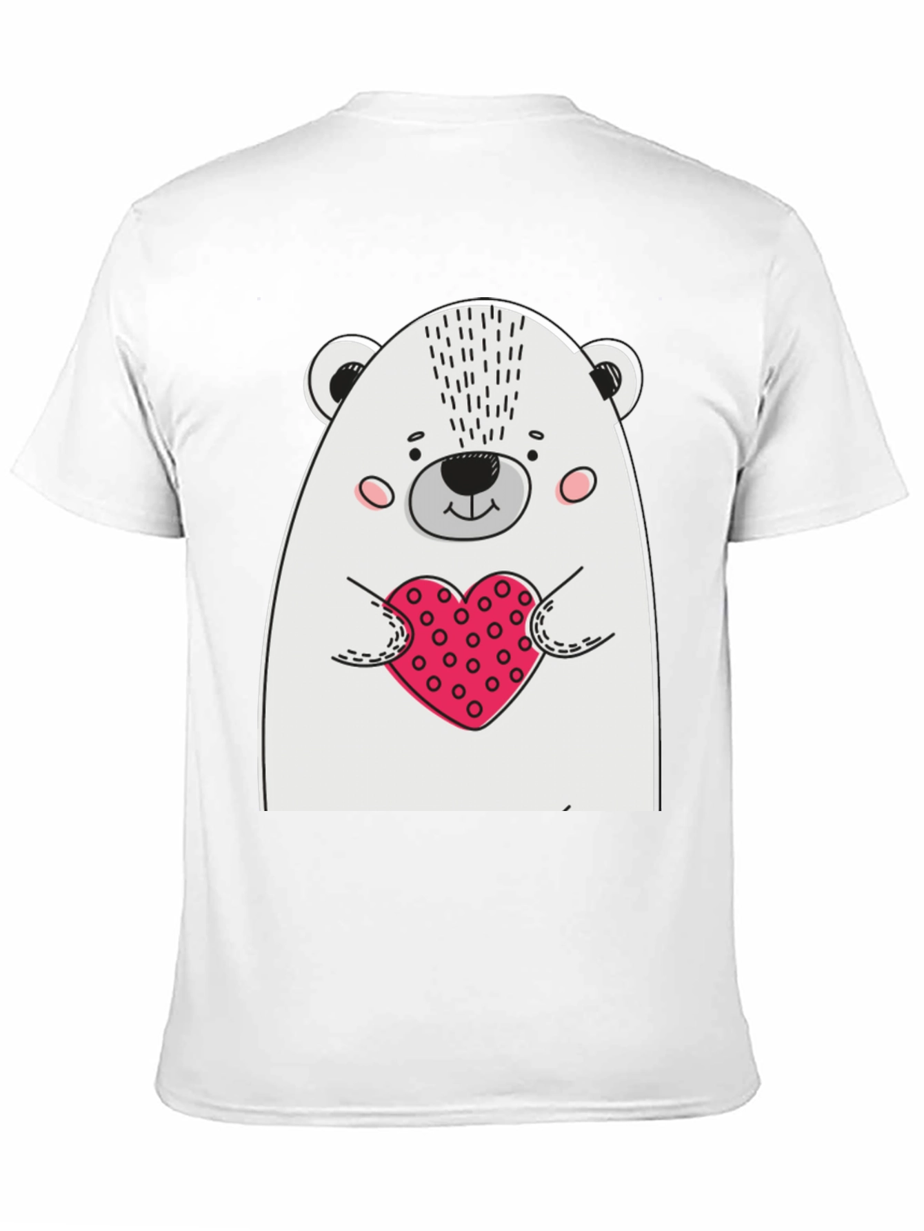 Bear Heart T-Shirt - Mens Black Graphic Tee
