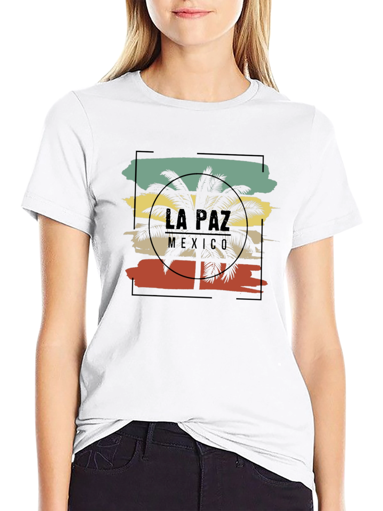La Paz Mexico Palm Tree Graphic T-Shirt