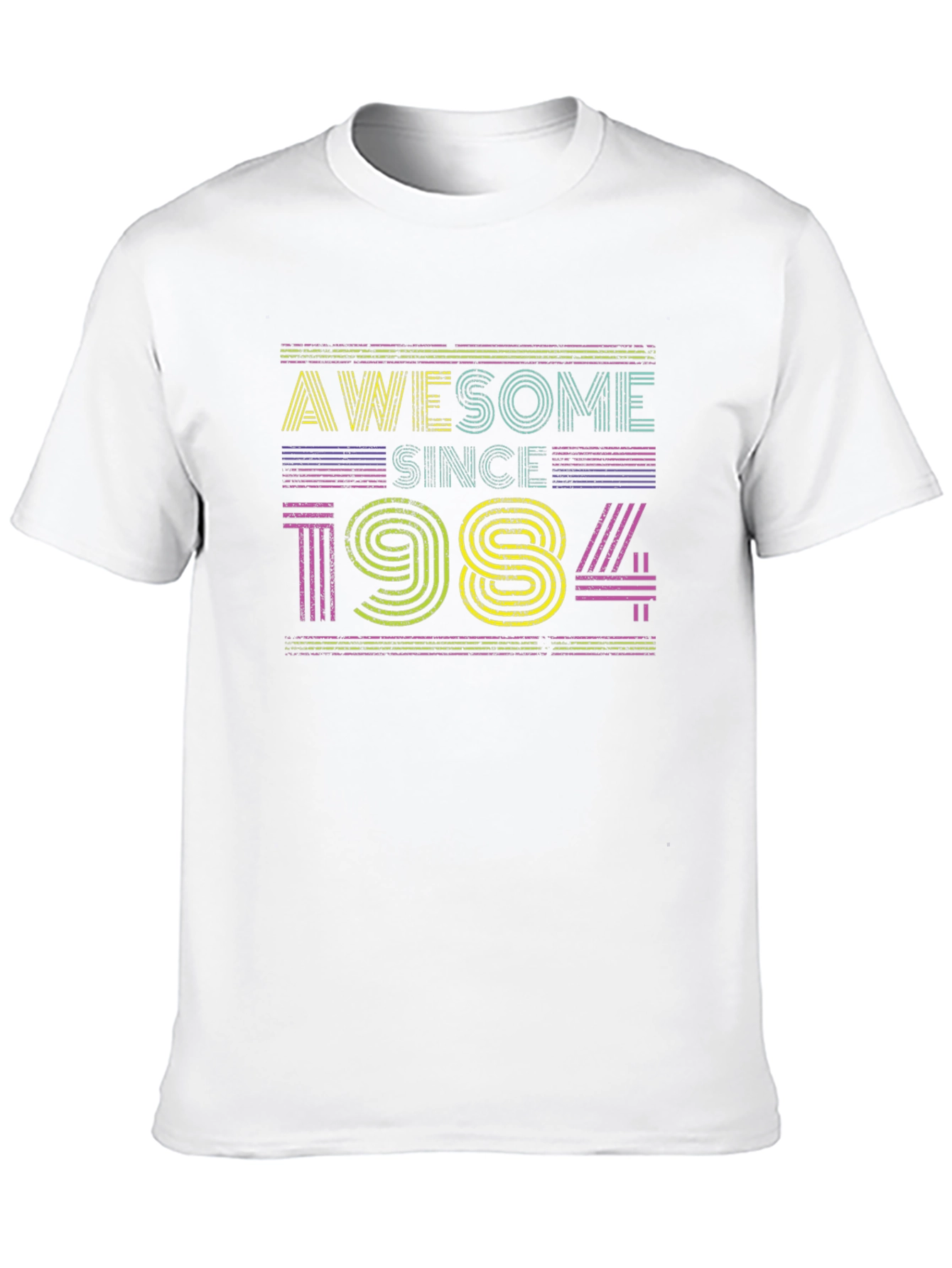 Awesome Since 1984 Black Graphic T-Shirt