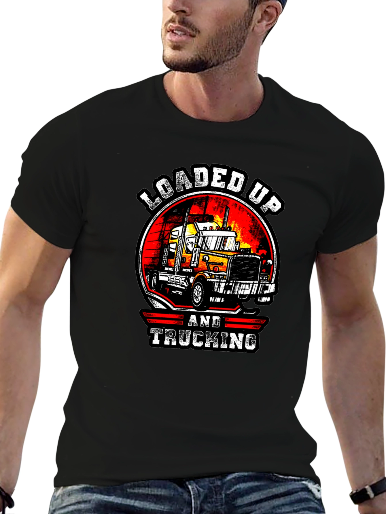 Loaded Up & Trucking Graphic T-Shirt