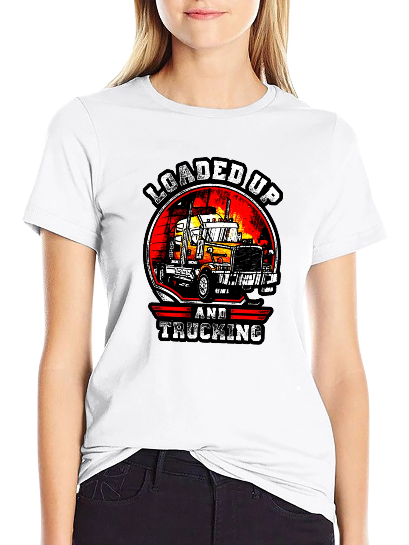 Loaded Up & Trucking Graphic T-Shirt