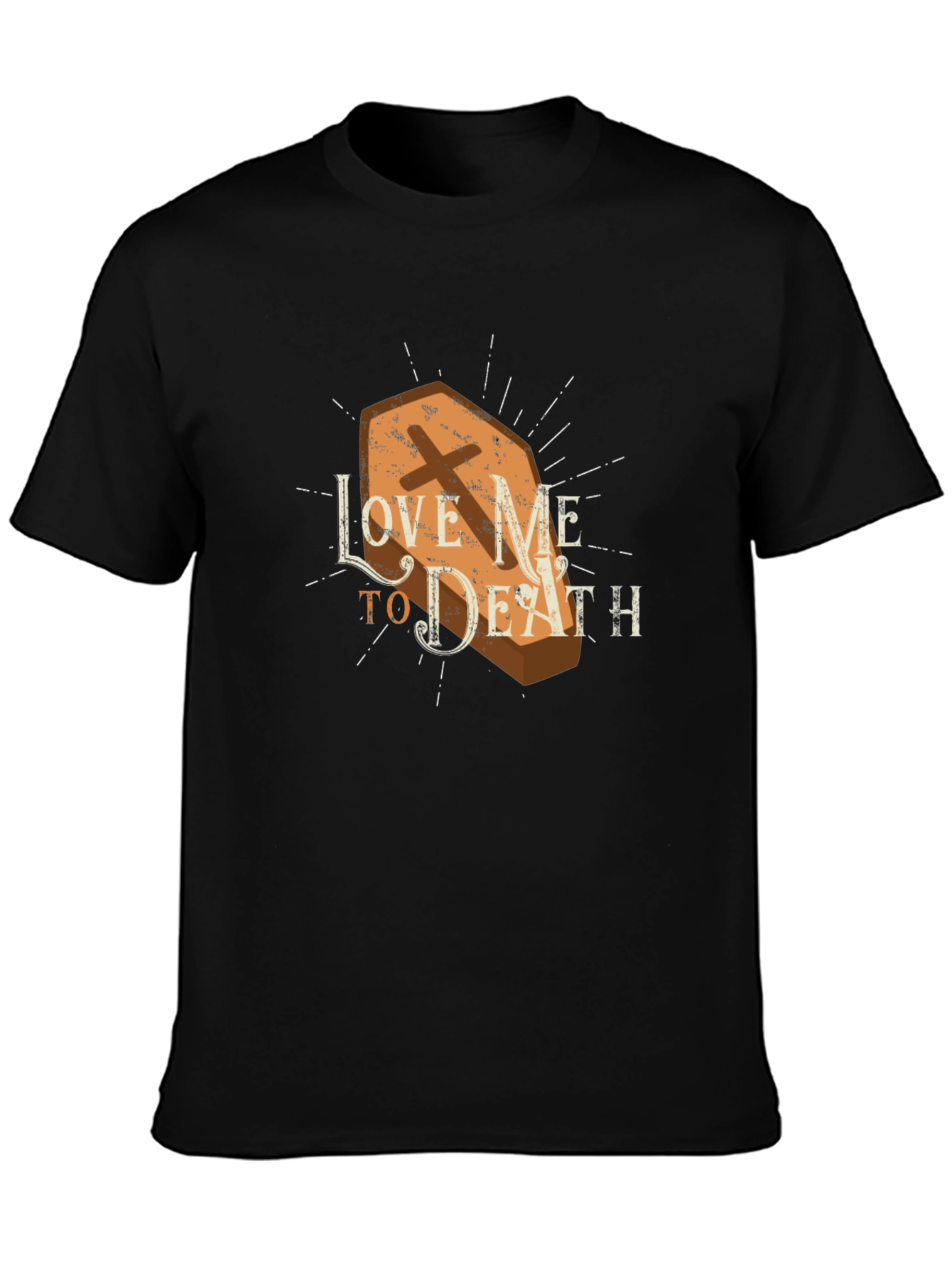 Love Me To Death Coffin Graphic Tee