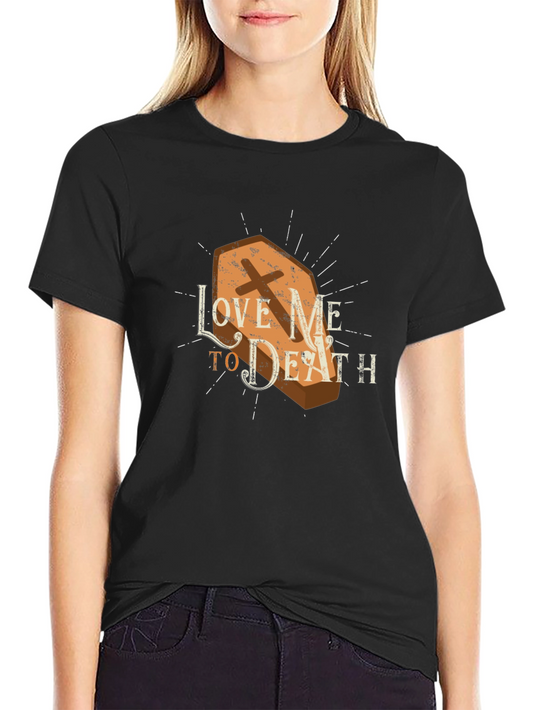 Love Me To Death Coffin Graphic Tee