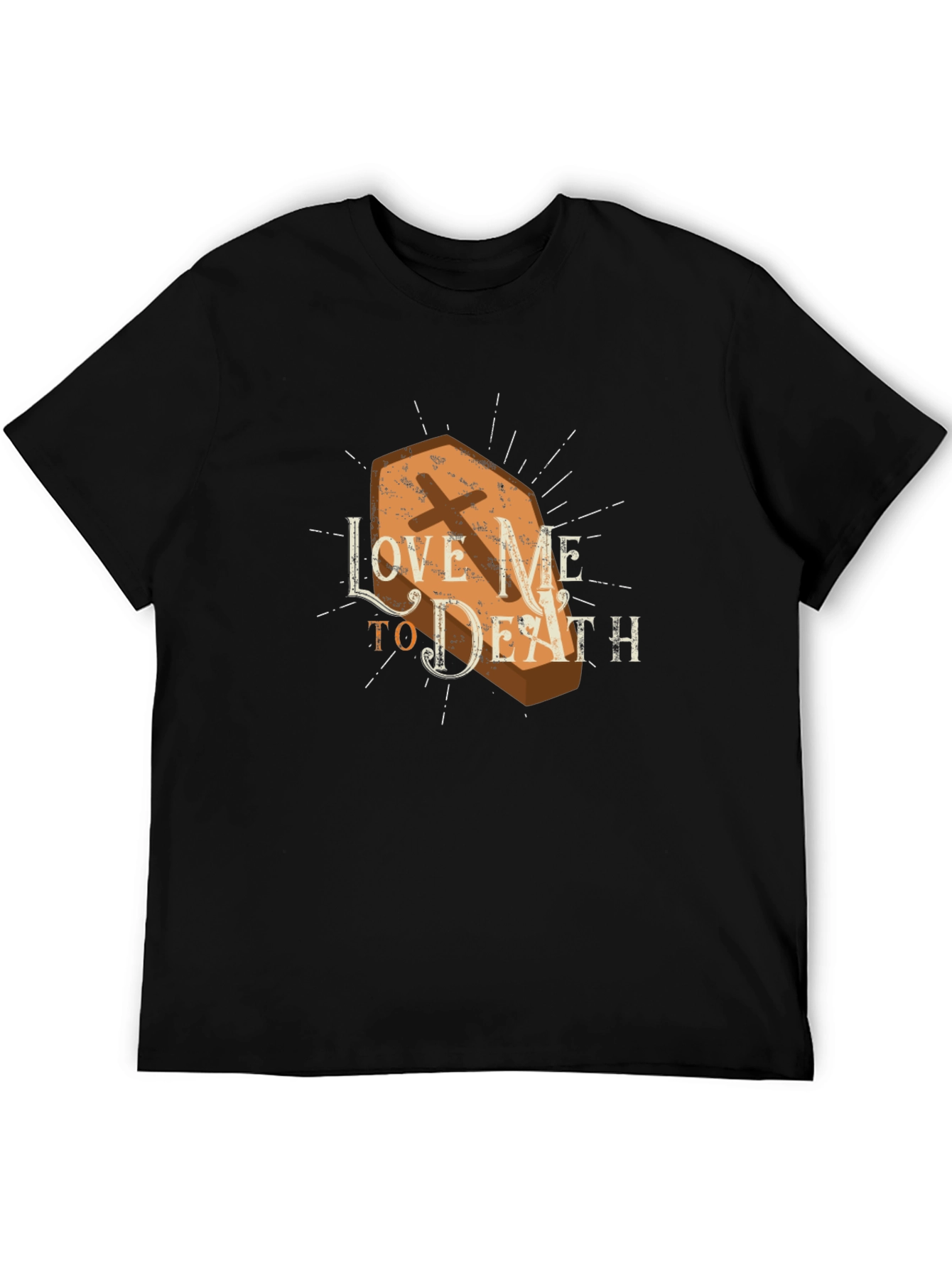 Love Me To Death Coffin Graphic Tee