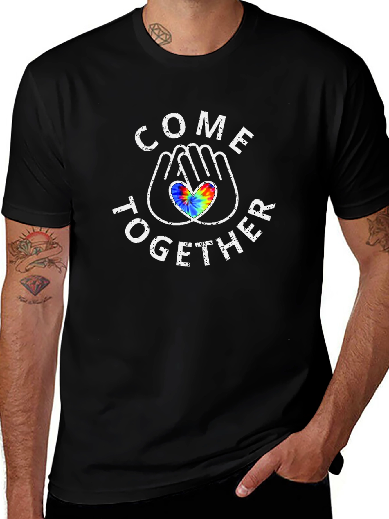 Come Together Heart Hands Graphic Tee