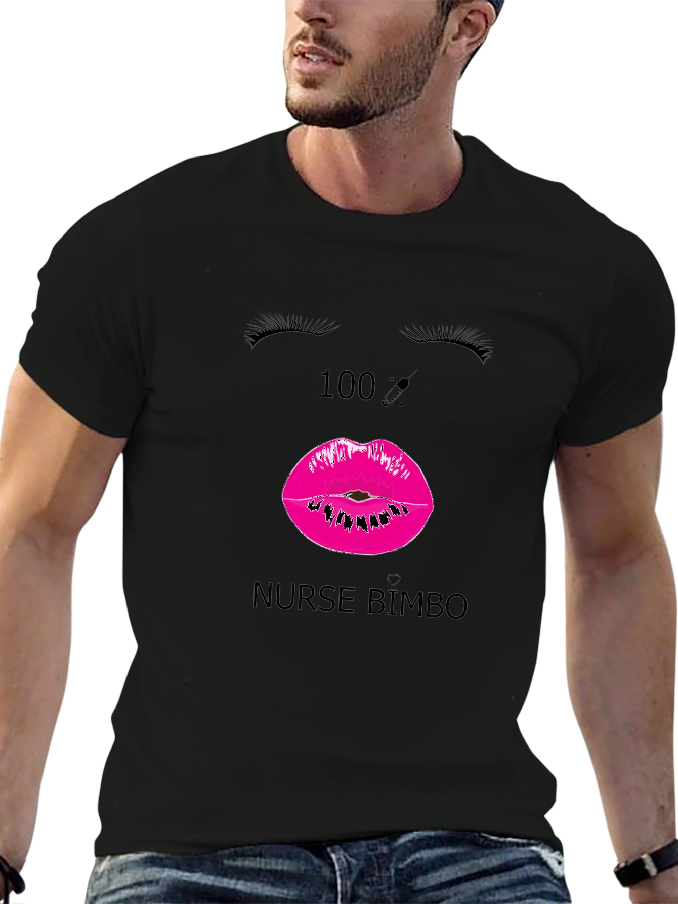 Nurse Bimbo T-Shirt - Novelty Graphic Tee
