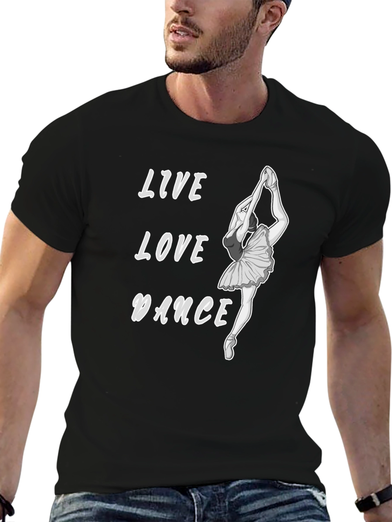 Live Love Dance Black Graphic Tee