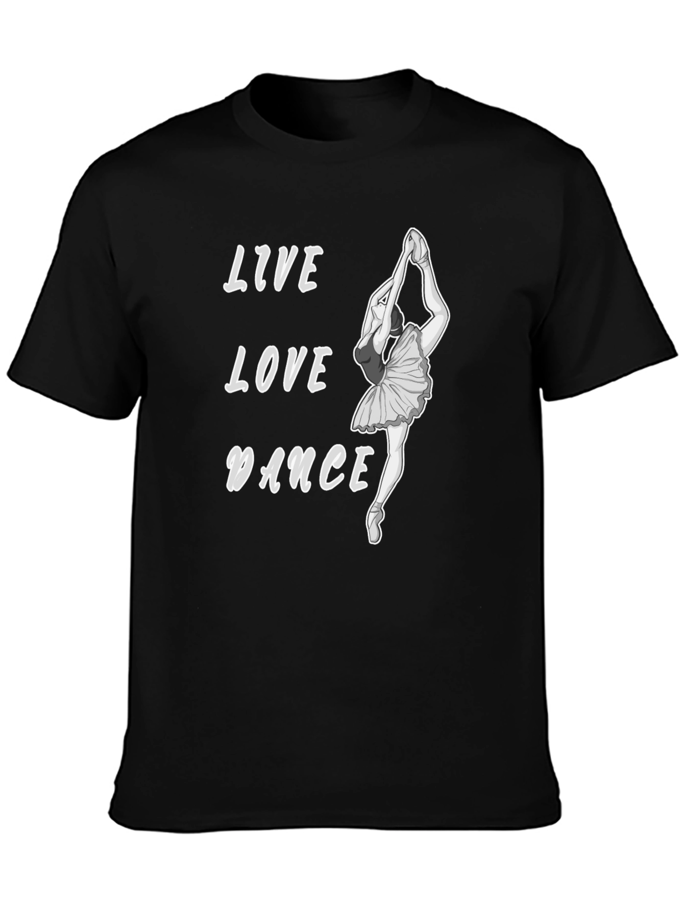 Live Love Dance Black Graphic Tee