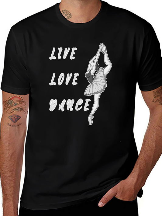 Live Love Dance Black Graphic Tee