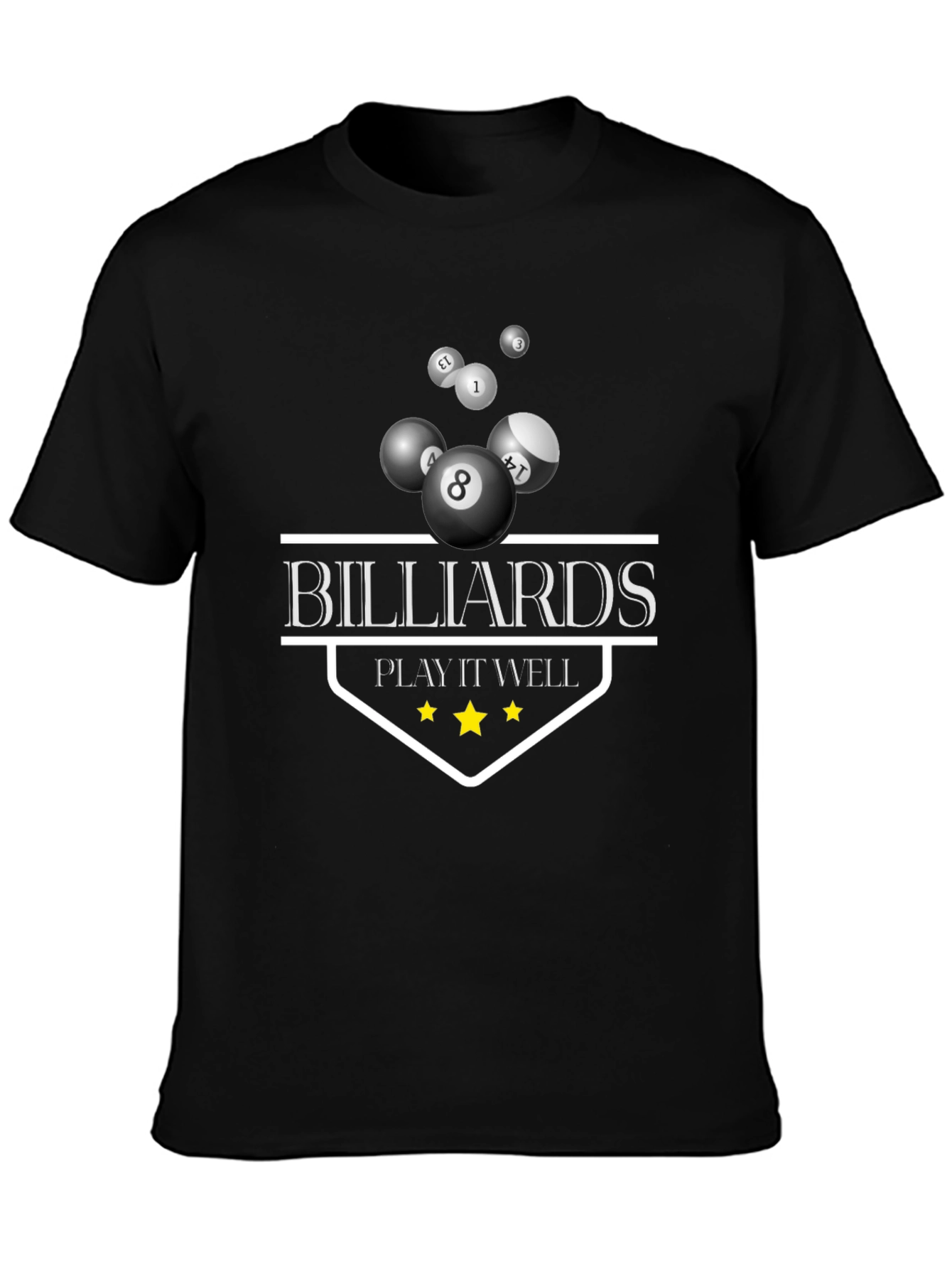 Billiards Play It Well Graphic T-Shirt