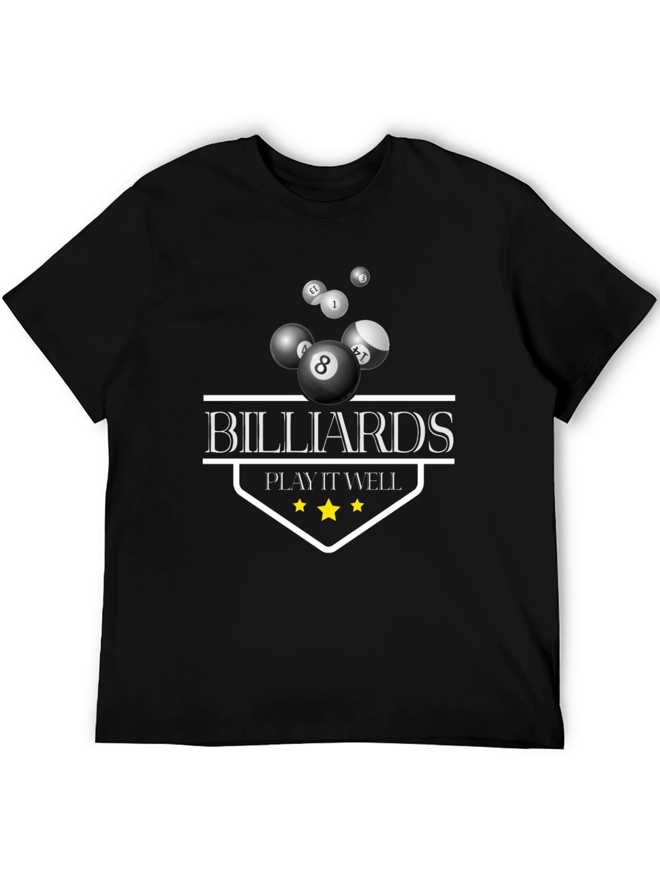 Billiards Play It Well Graphic T-Shirt