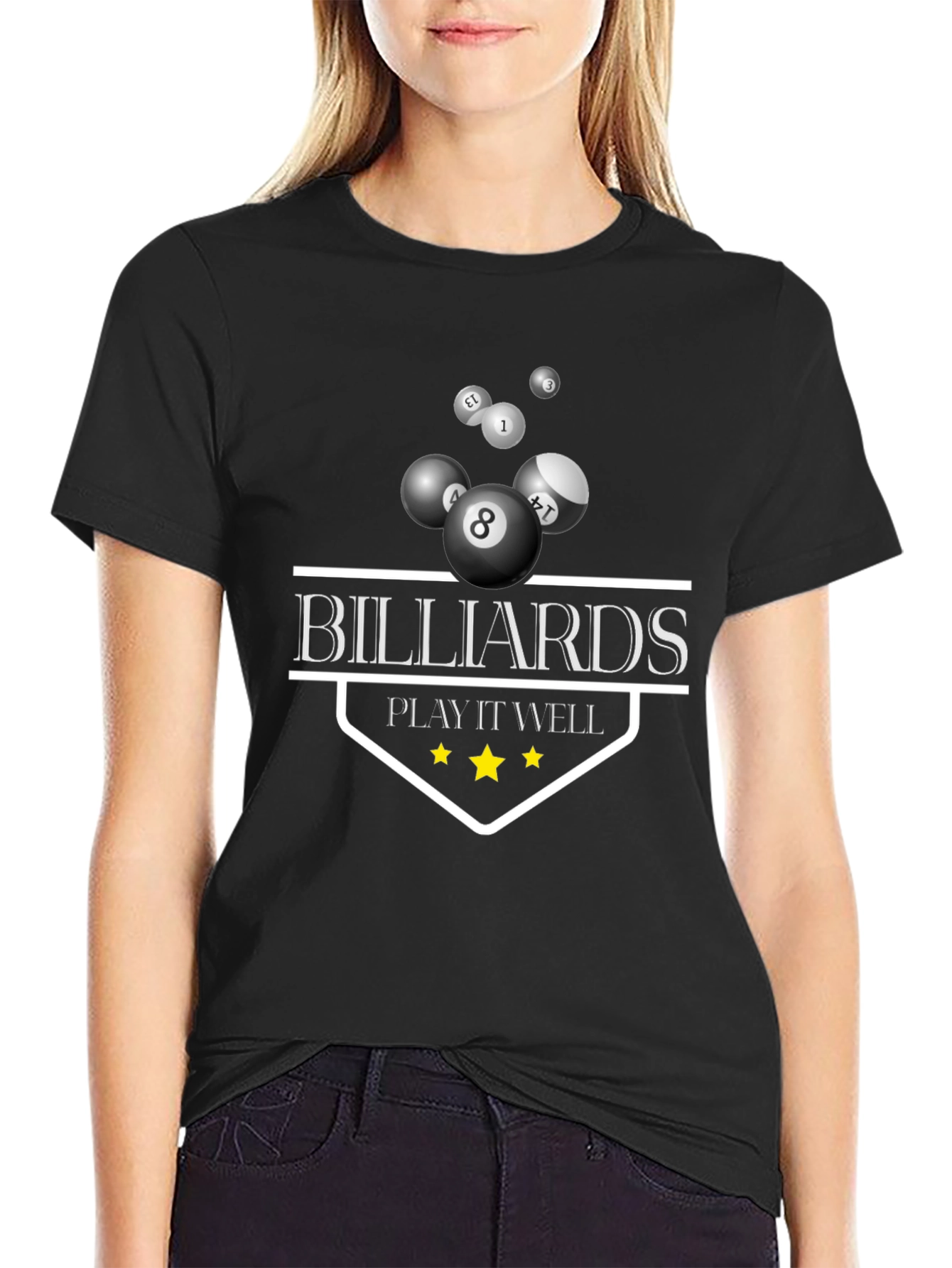 Billiards Play It Well Graphic T-Shirt