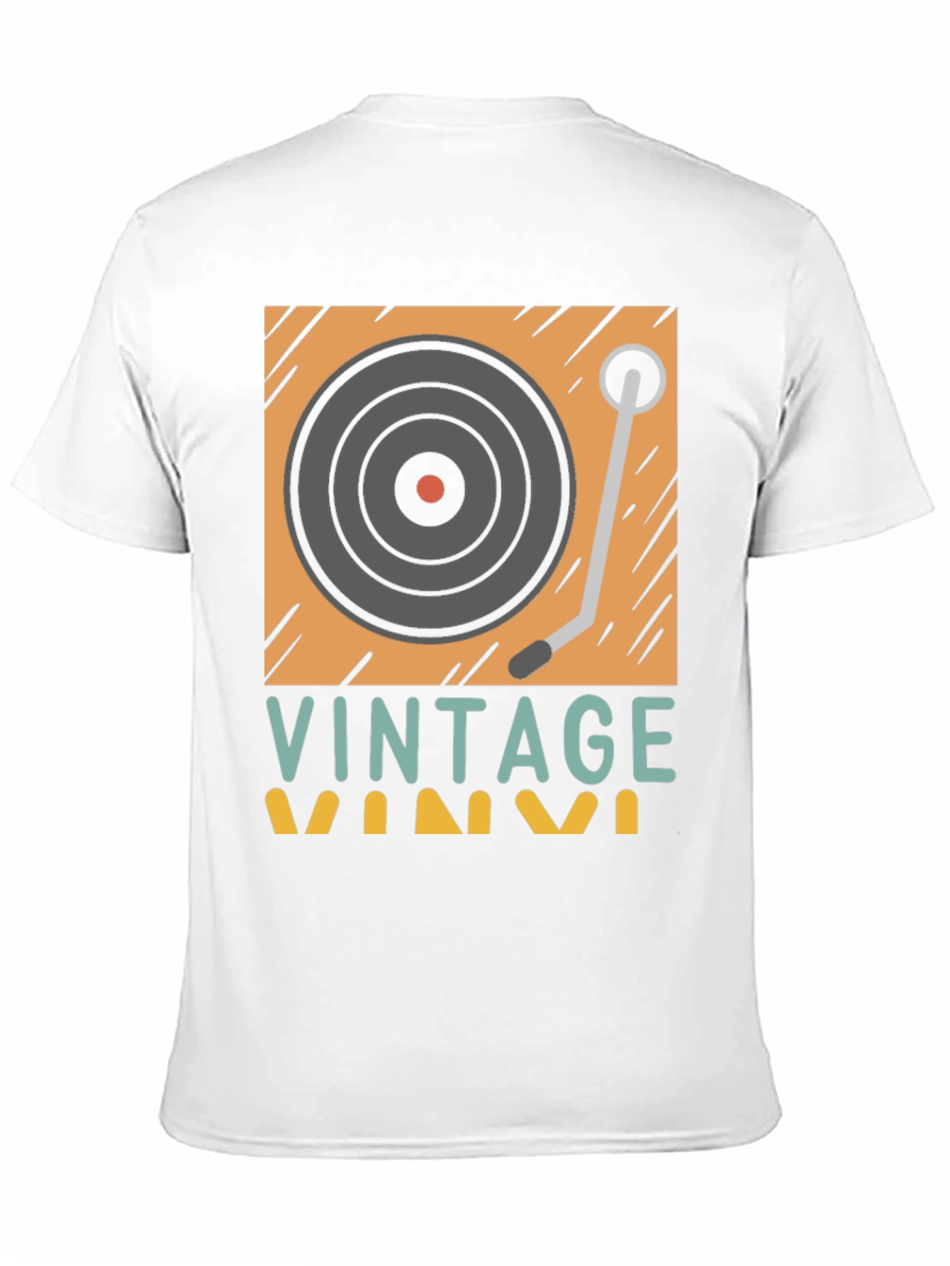 Retro Vinyl Record Player Graphic T-Shirt