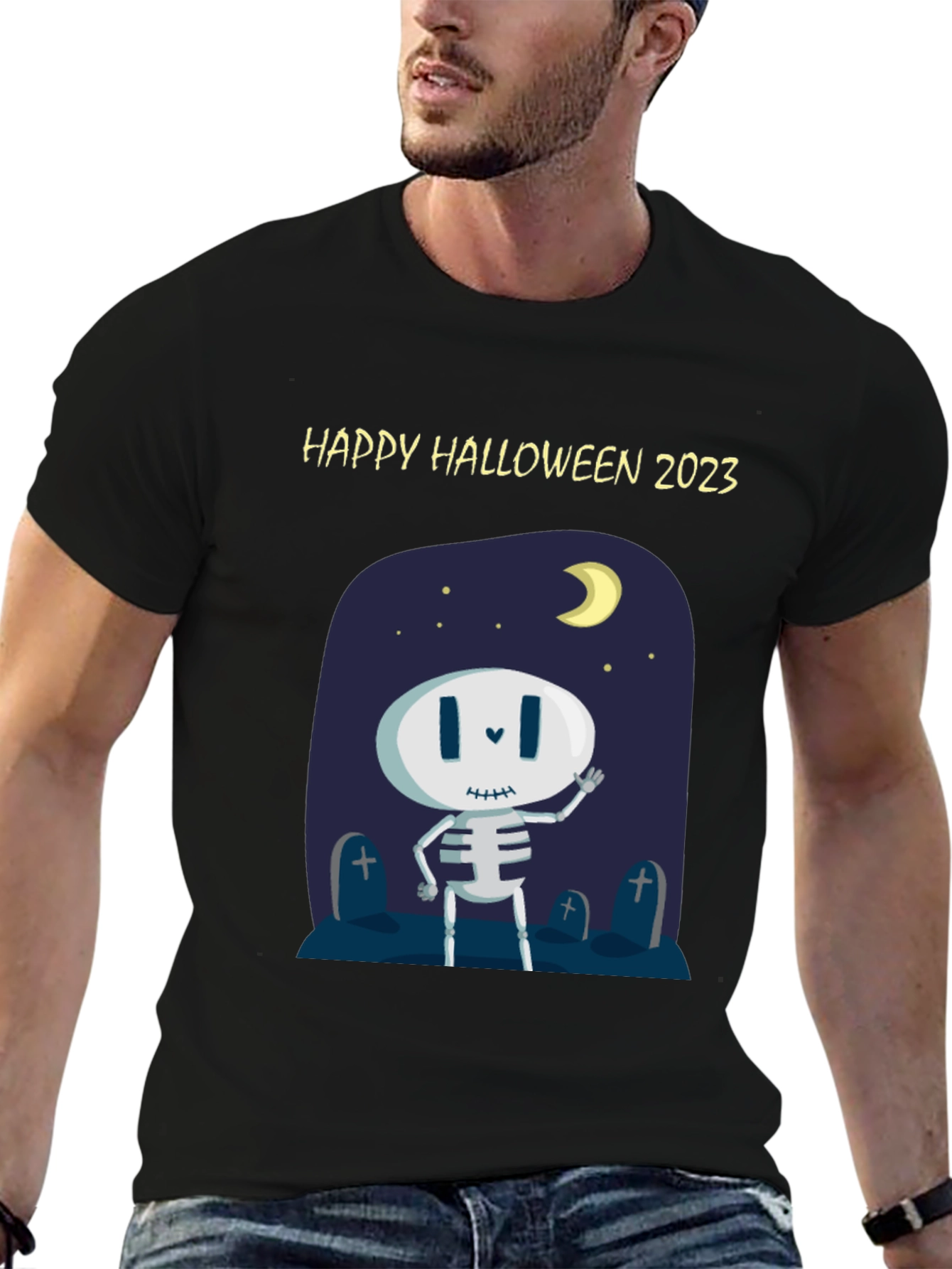 Happy Halloween 2023 Skeleton T-Shirt
