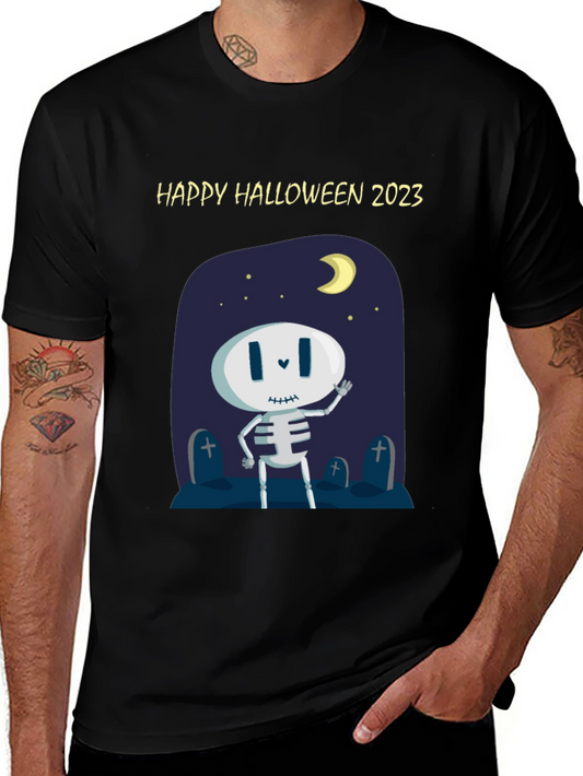 Happy Halloween 2023 Skeleton T-Shirt
