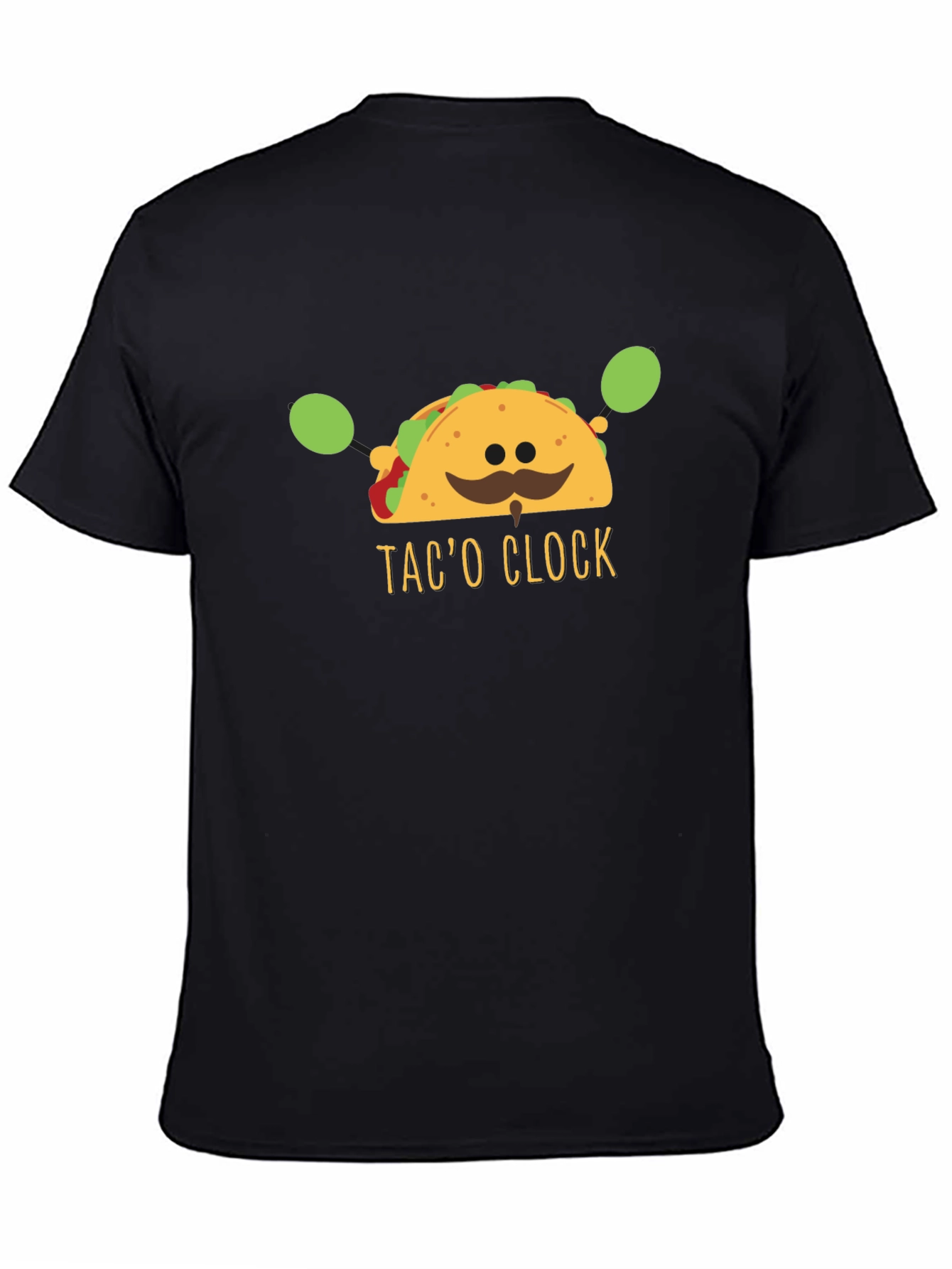 Taco Clock T-Shirt - Humorous Taco Time Tee