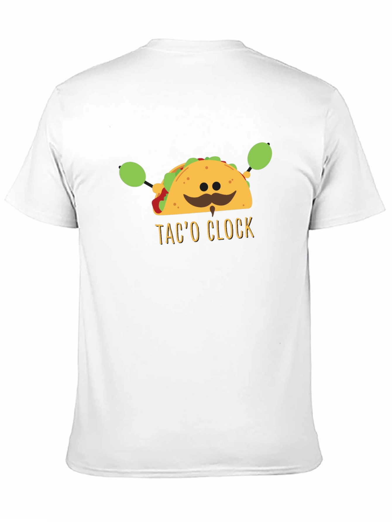Taco Clock T-Shirt - Humorous Taco Time Tee