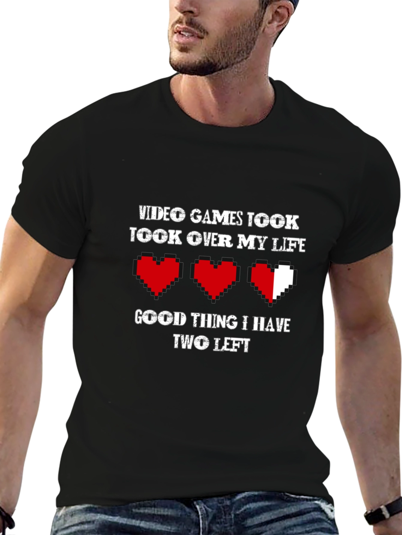 Video Games Took Over My Life Funny Gamer T-Shirt