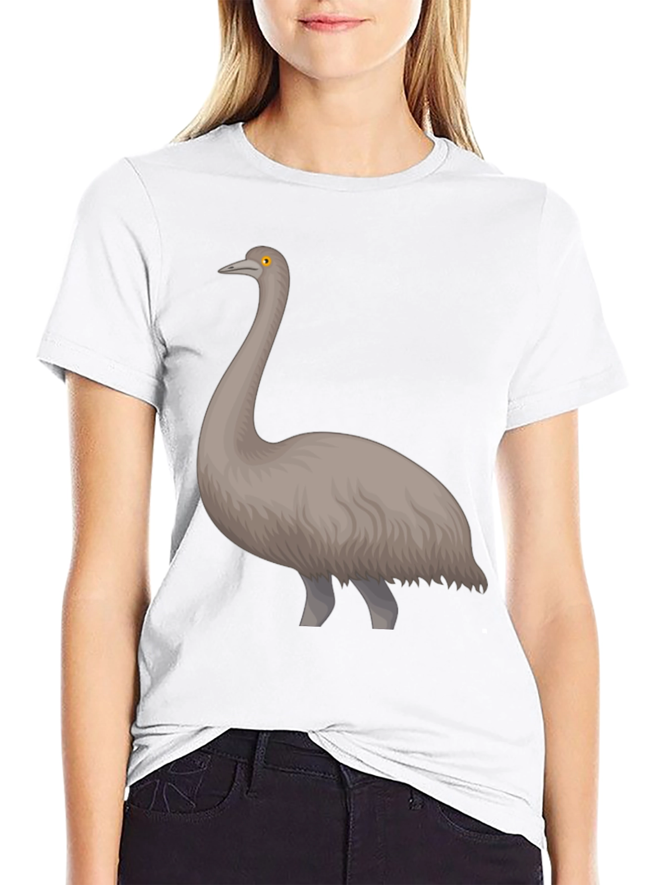 Emu Graphic Tee - Quirky Bird Lover Shirt