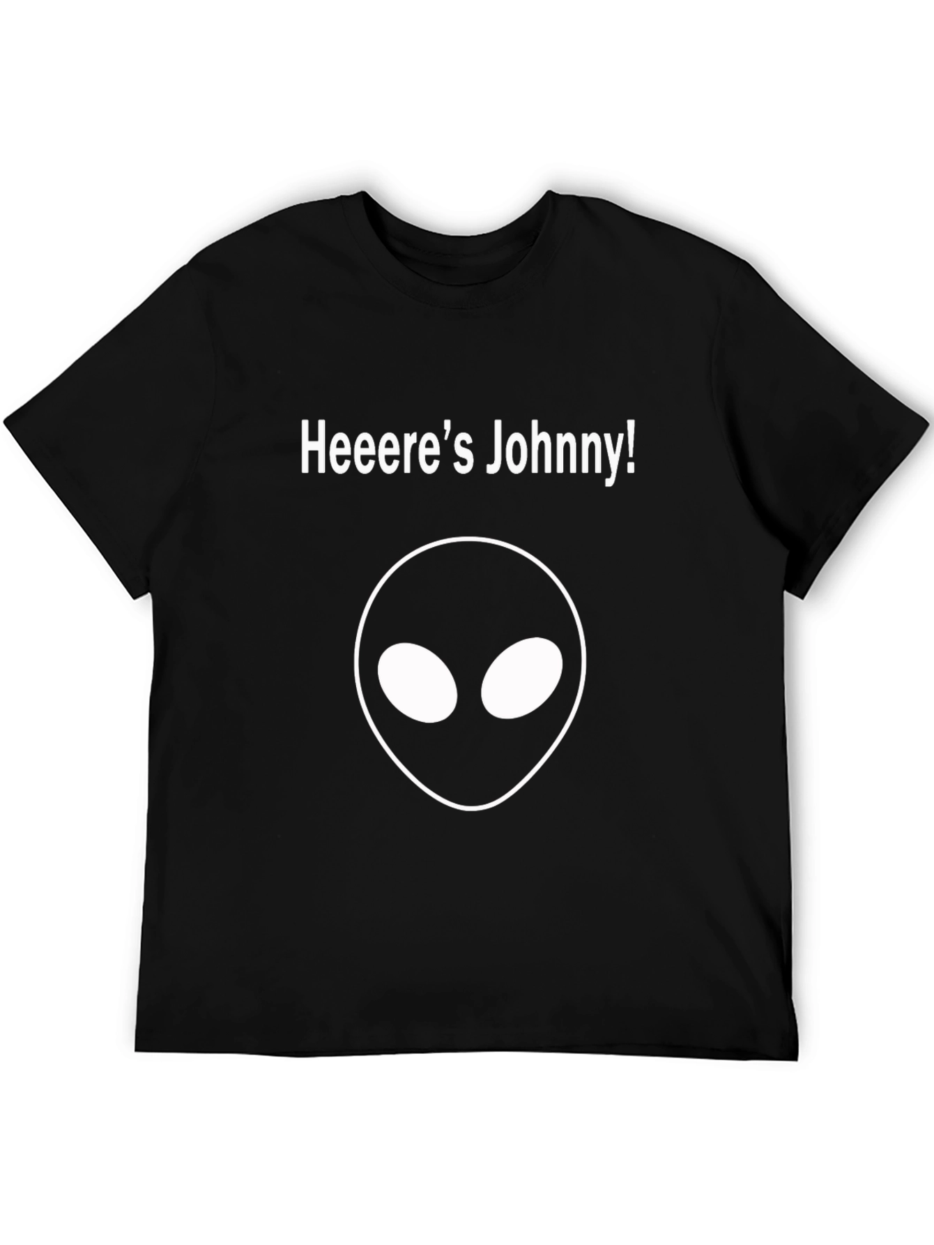 Heres Johnny Alien Graphic Tee - Black