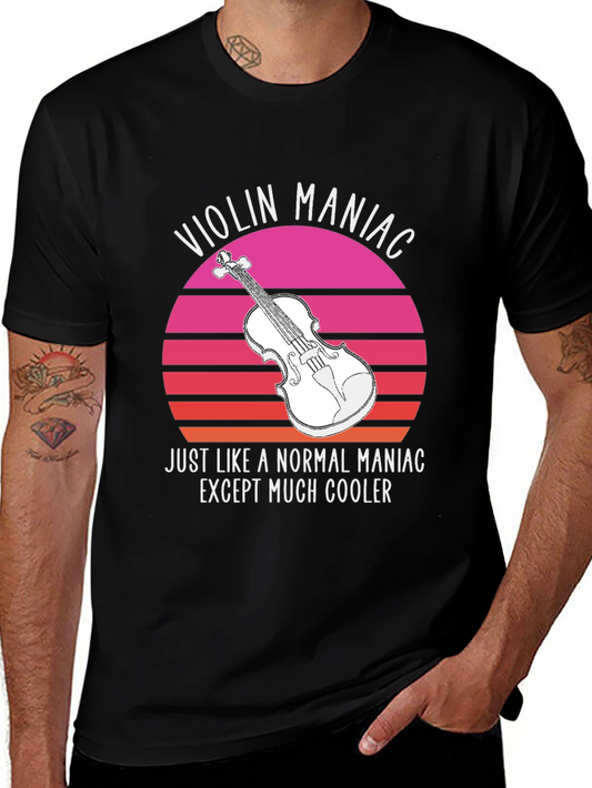 Violin Maniac T-Shirt - Cool Musician Tee