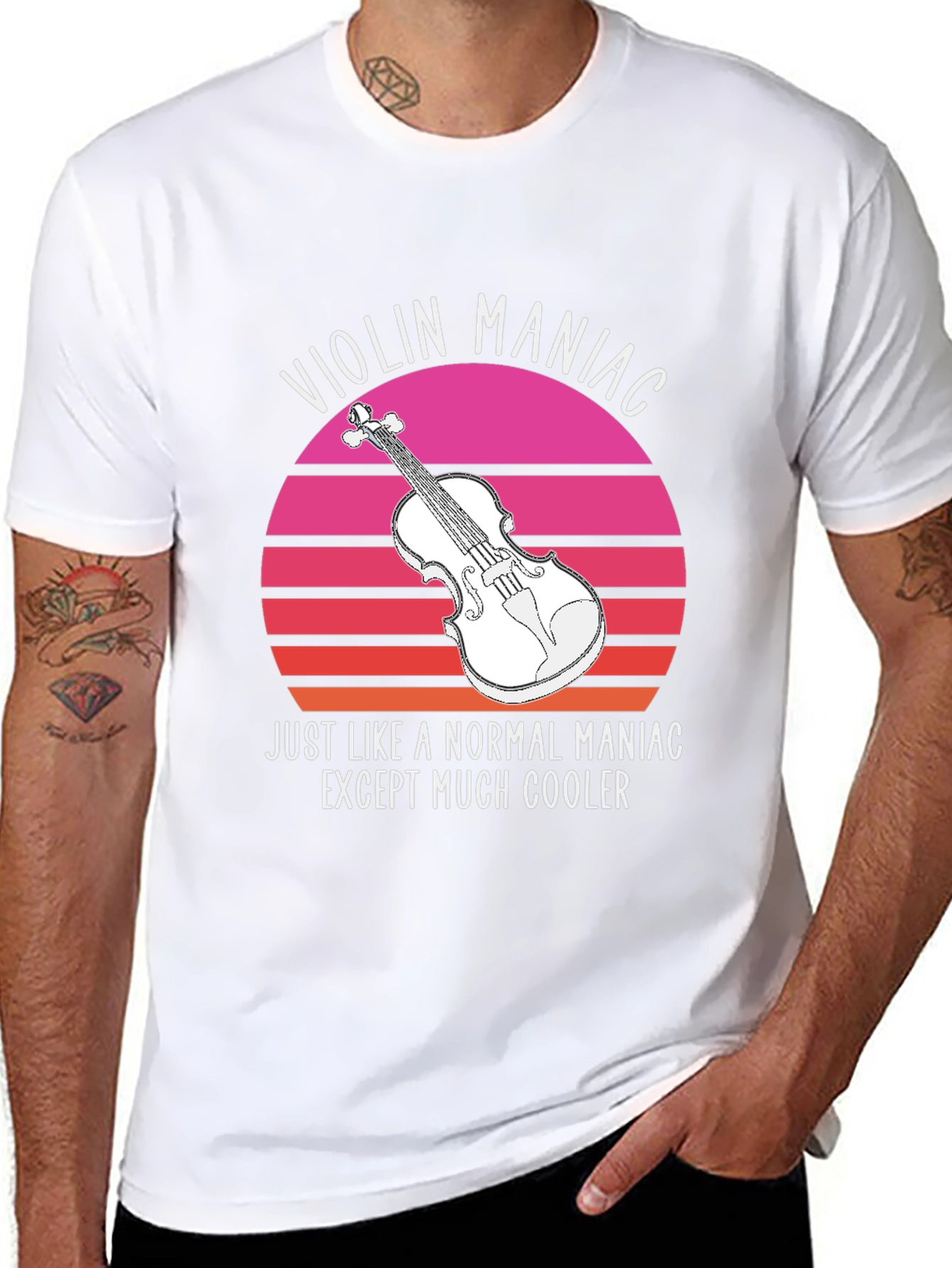 Violin Maniac T-Shirt - Cool Musician Tee