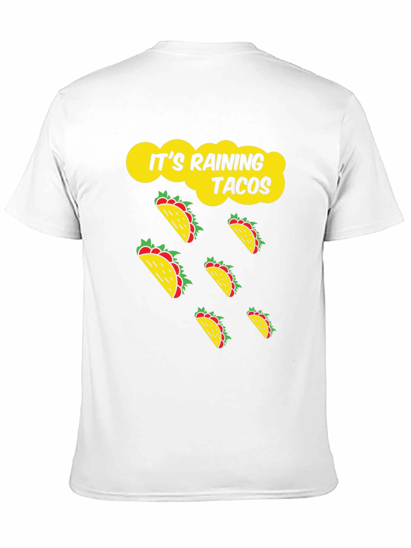 Its Raining Tacos Black Graphic T-Shirt