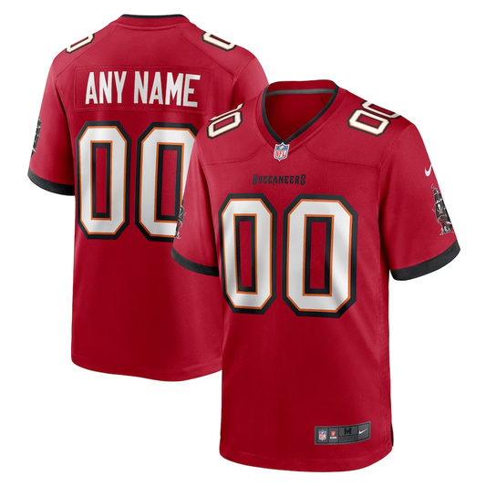 Custom Tampa Bay Buccaneers Red Game Jerseys
