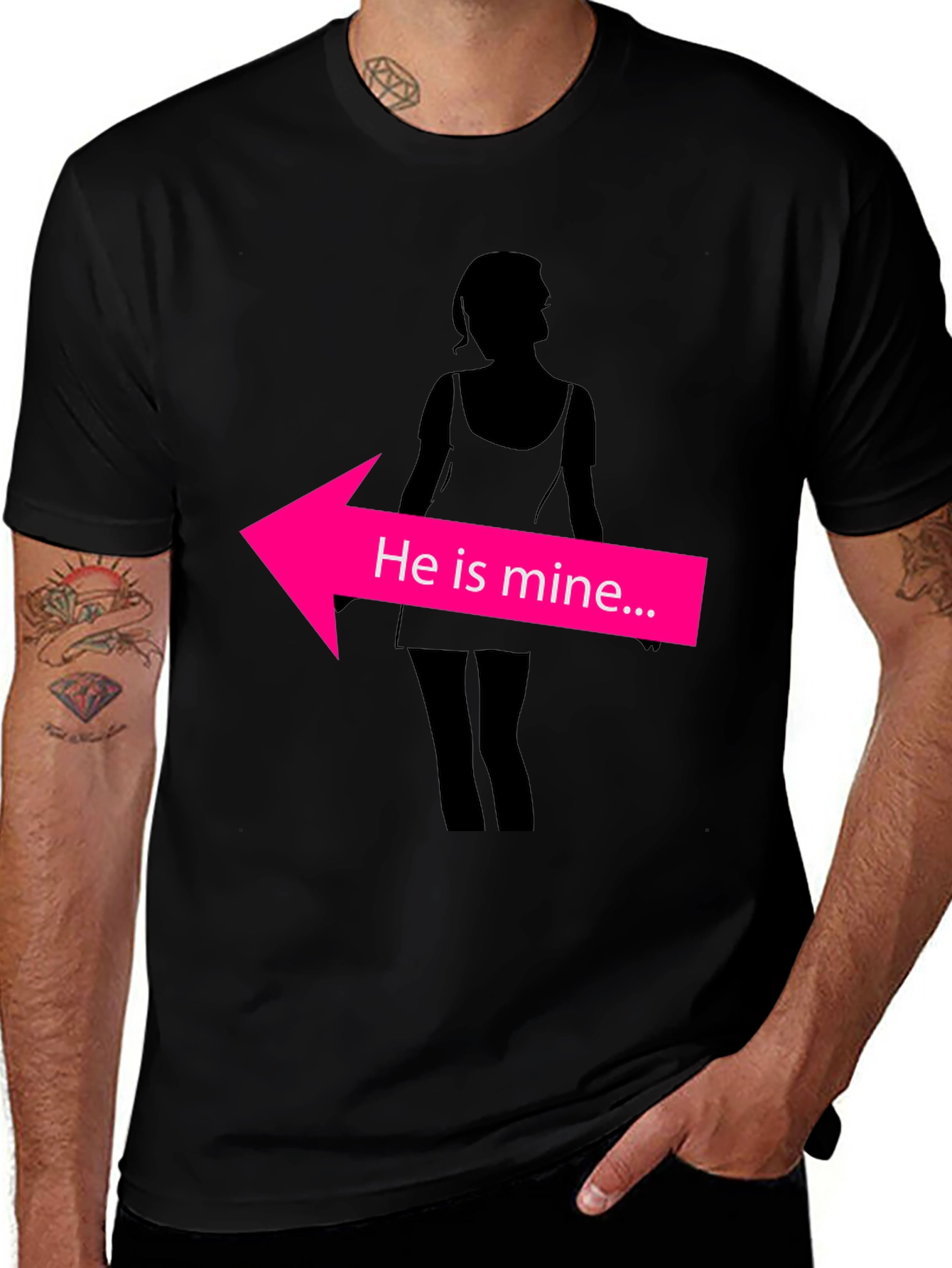 He Is Mine T-Shirt Funny Graphic Tee