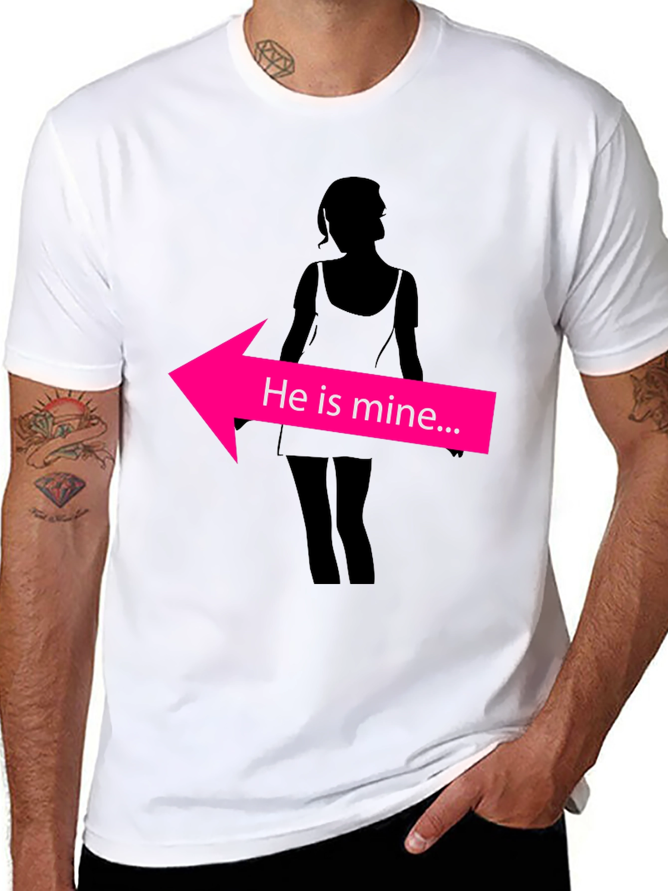 He Is Mine T-Shirt Funny Graphic Tee
