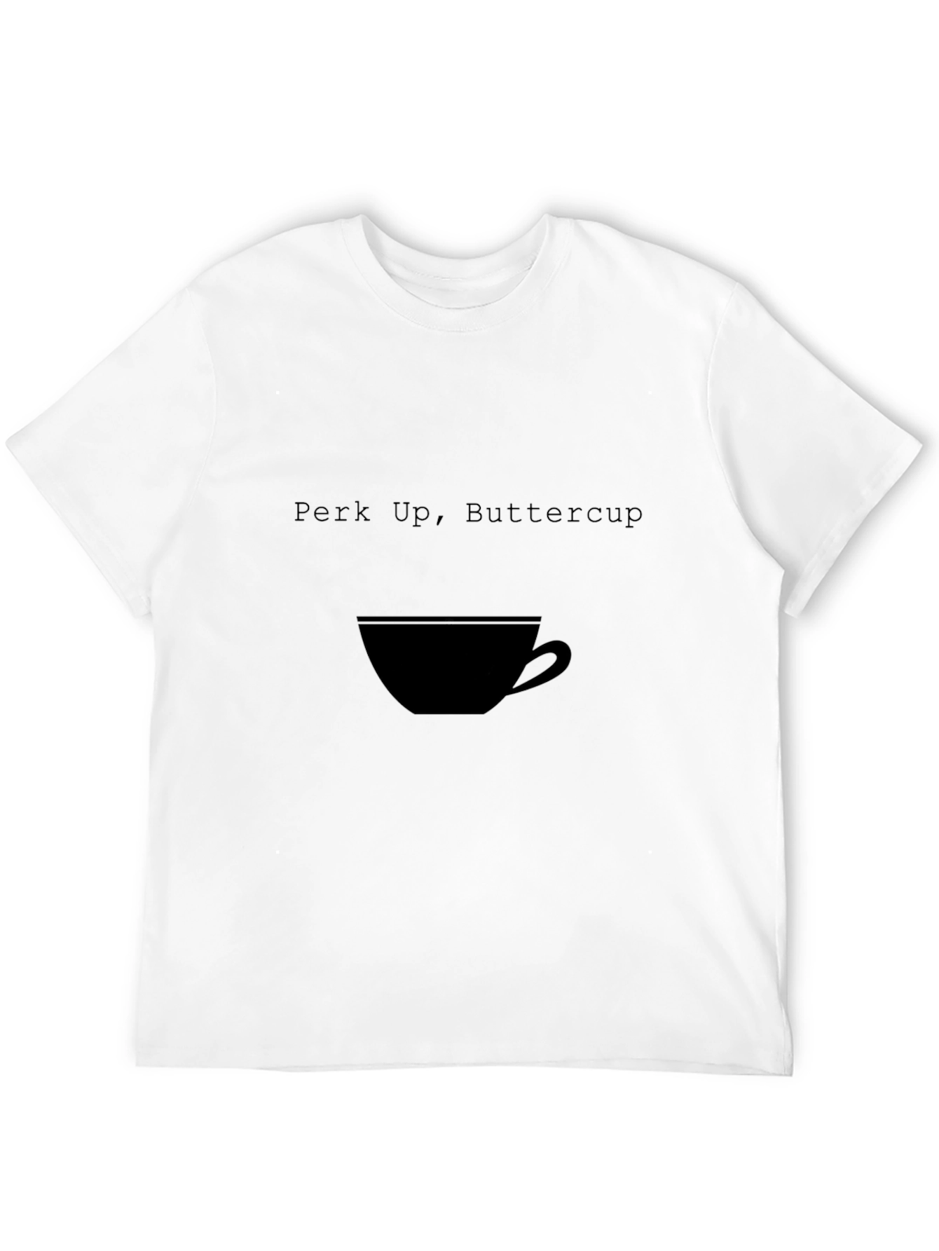 Perk Up Buttercup Black Graphic Tee