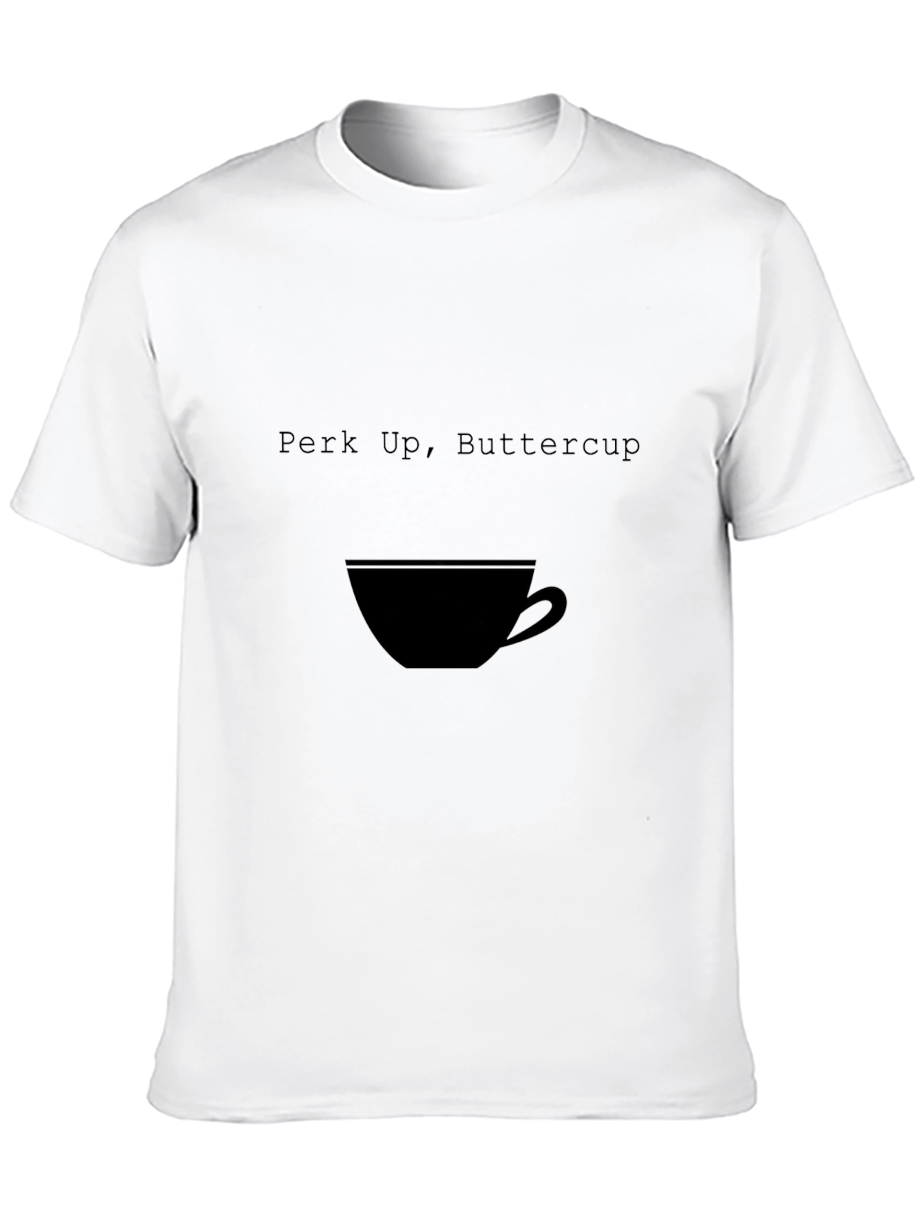 Perk Up Buttercup Black Graphic Tee