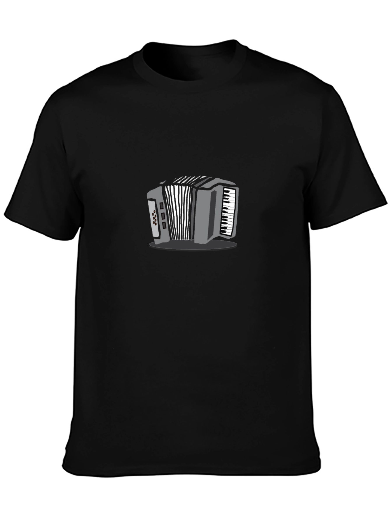 Accordion Graphic T-Shirt - Black Unisex