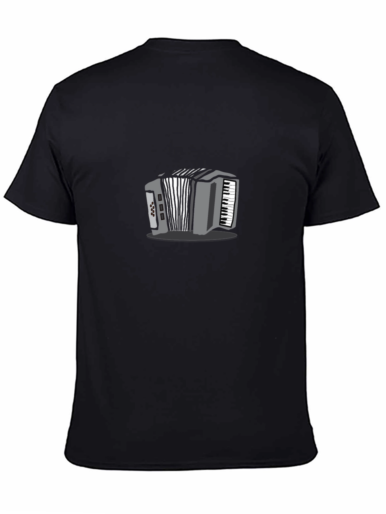 Accordion Graphic T-Shirt - Black Unisex
