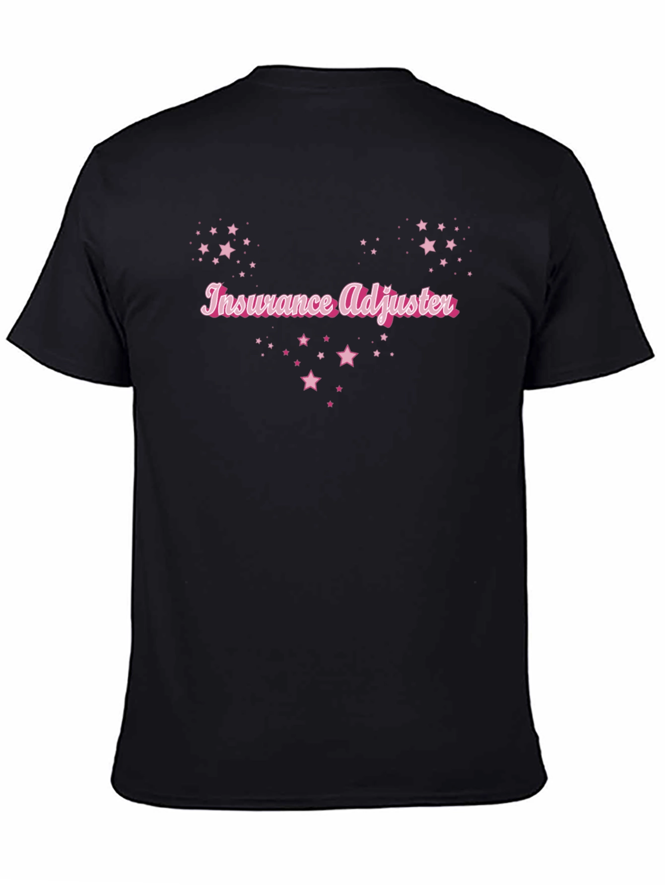 Insurance Adjuster T-Shirt - Pink Star Design