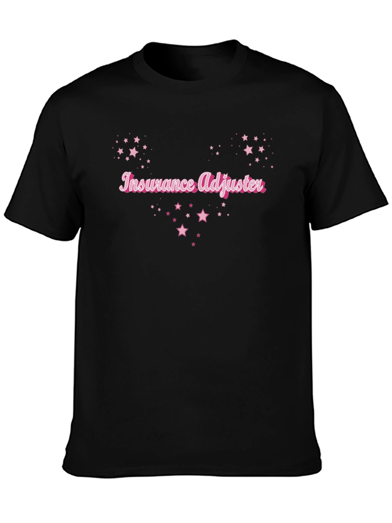 Insurance Adjuster T-Shirt - Pink Star Design