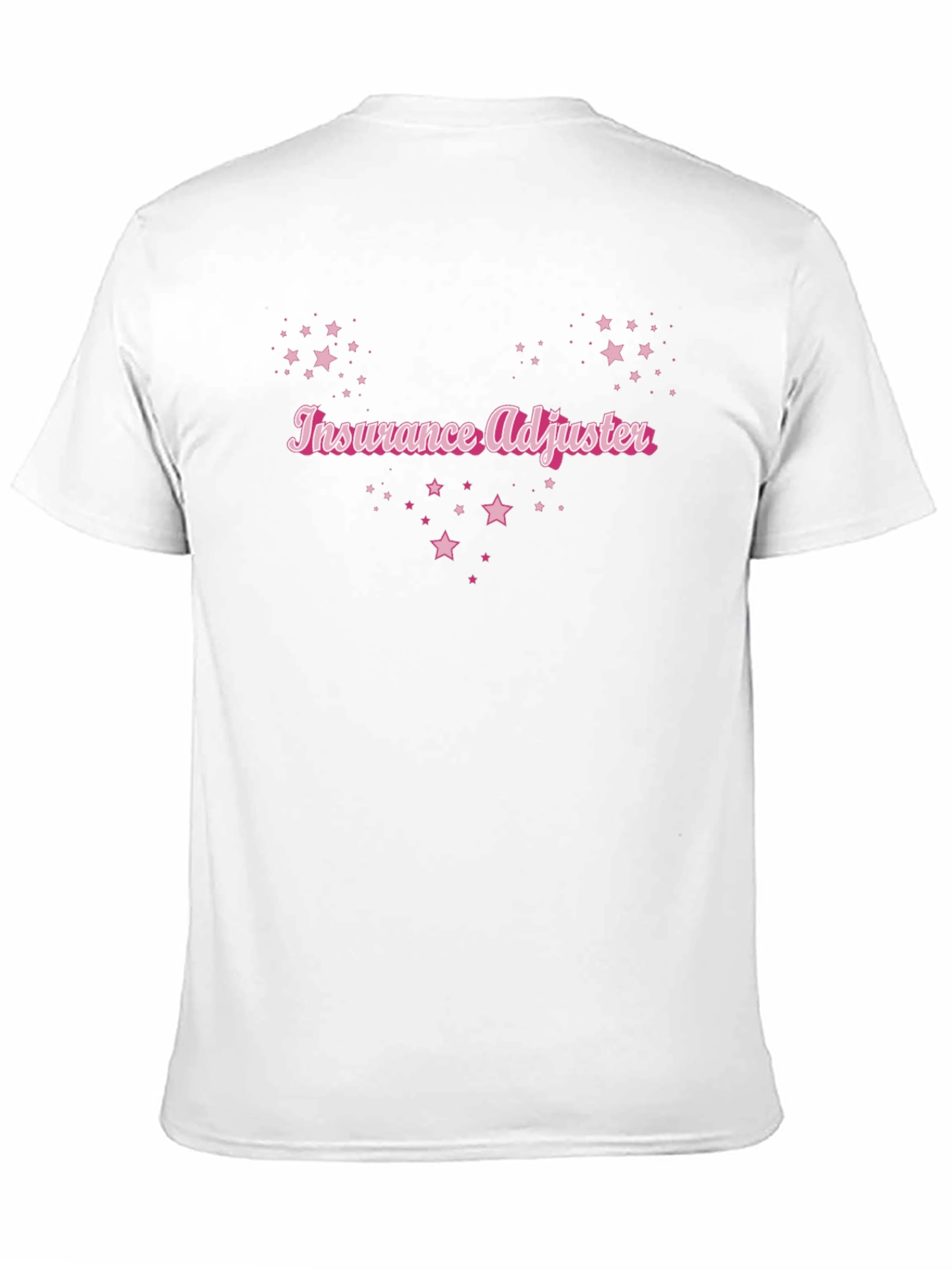 Insurance Adjuster T-Shirt - Pink Star Design
