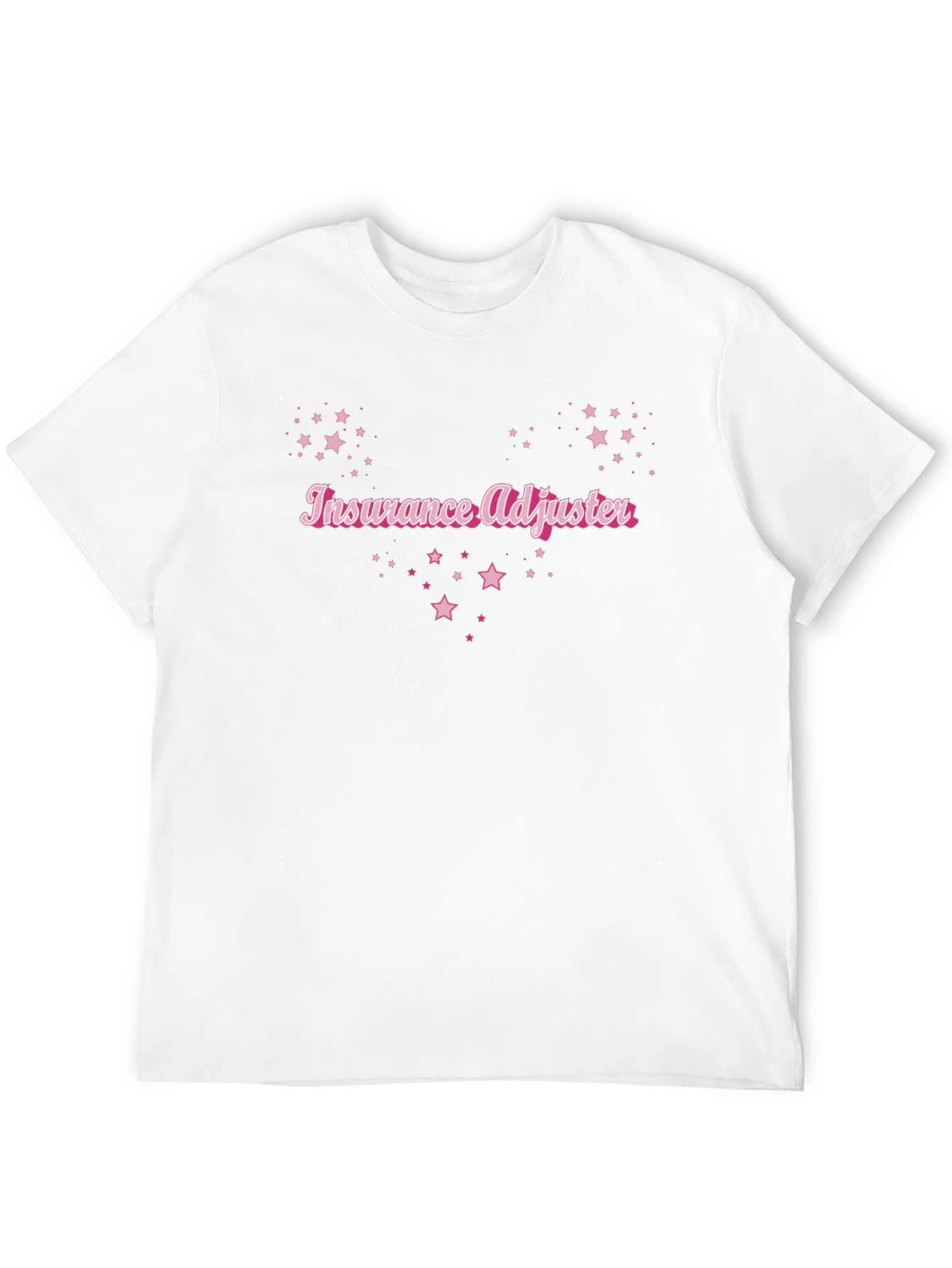 Insurance Adjuster T-Shirt - Pink Star Design