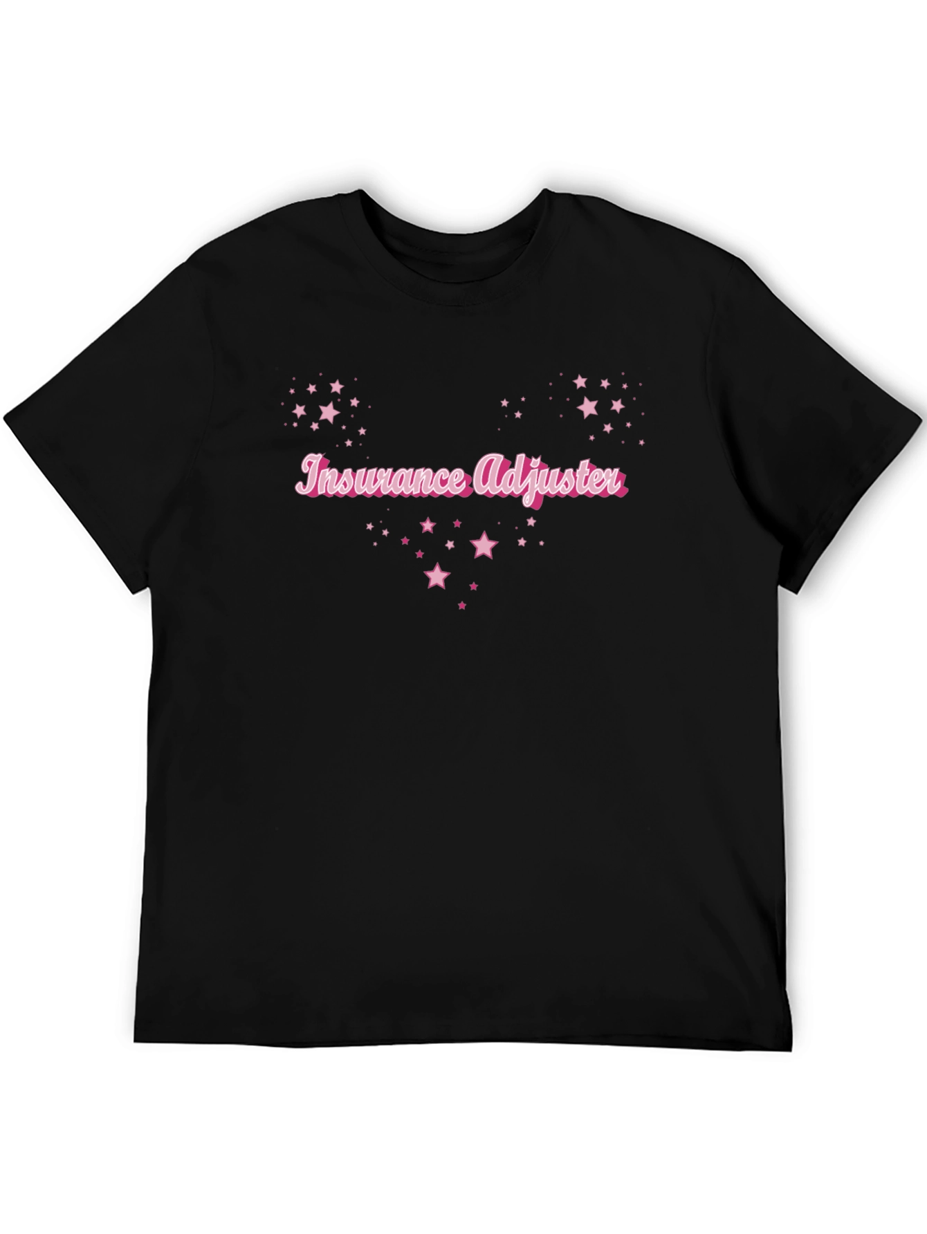 Insurance Adjuster T-Shirt - Pink Star Design