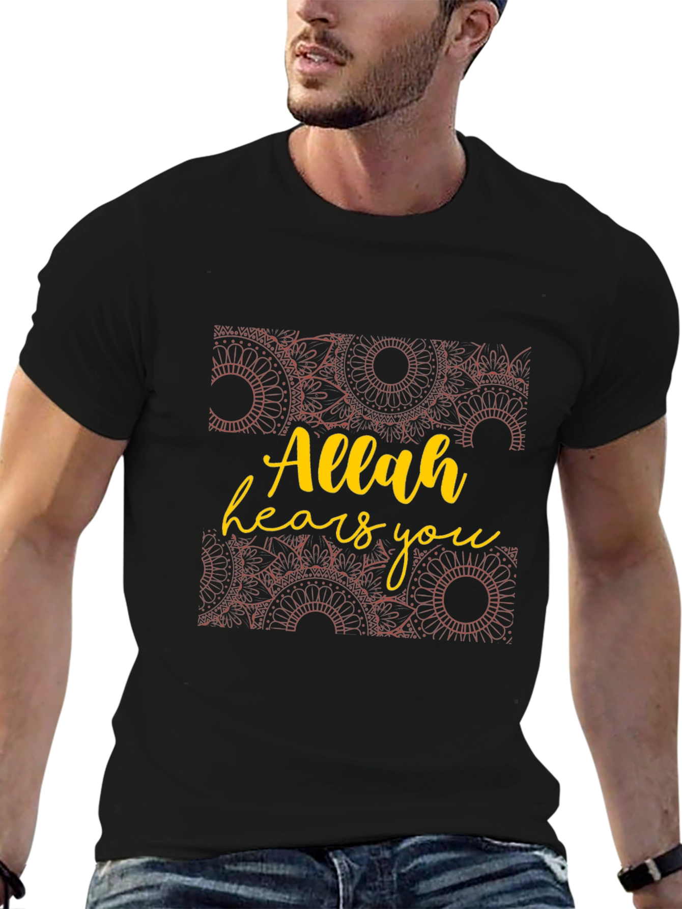 Allah Hears You T-Shirt - Black Graphic Tee