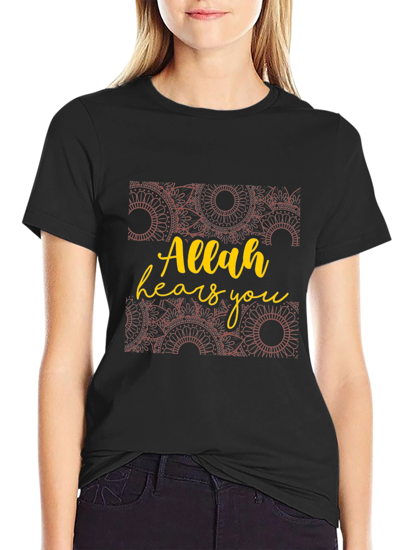 Allah Hears You T-Shirt - Black Graphic Tee