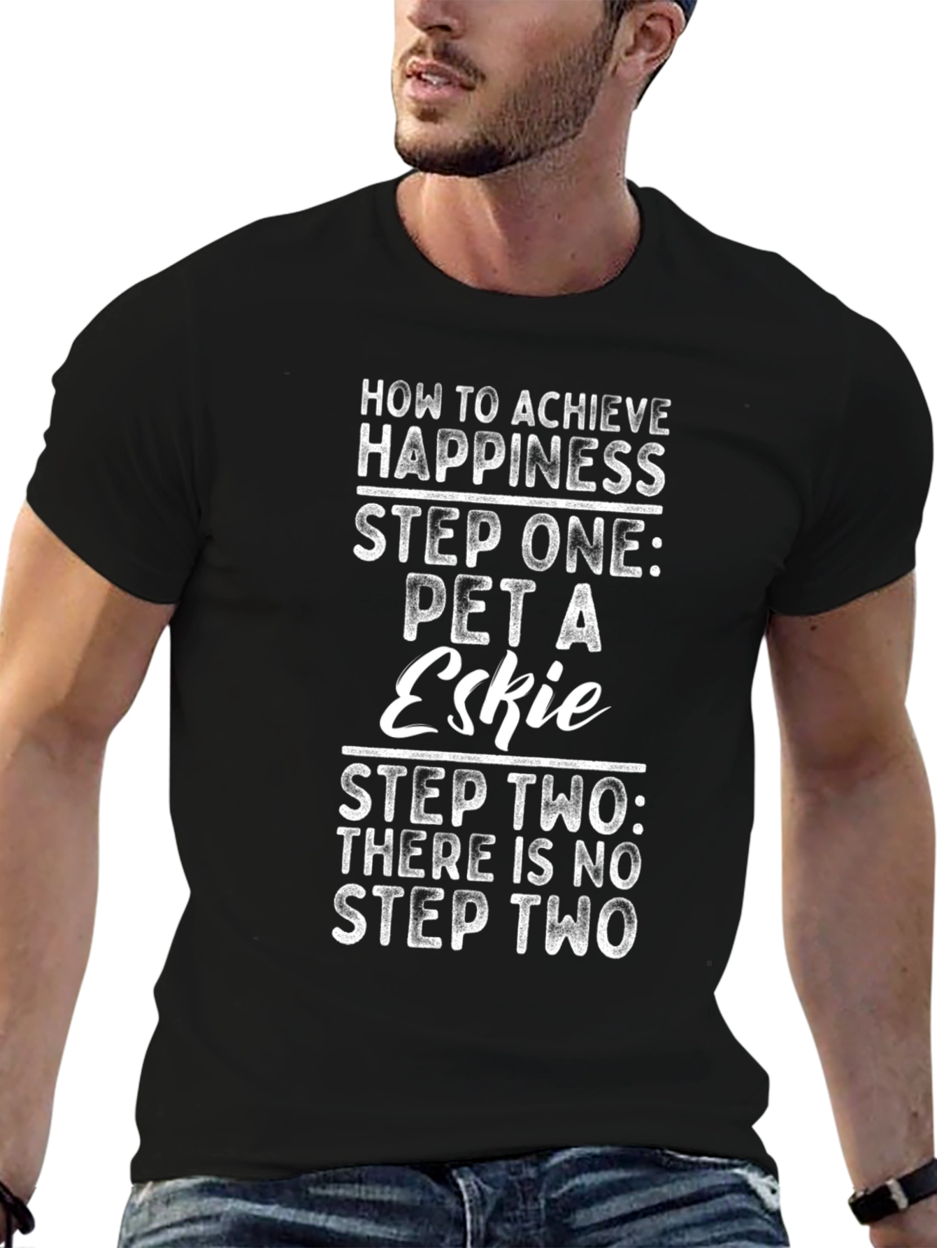 Pet a Eskie T-Shirt: Achieve Happiness in One Step