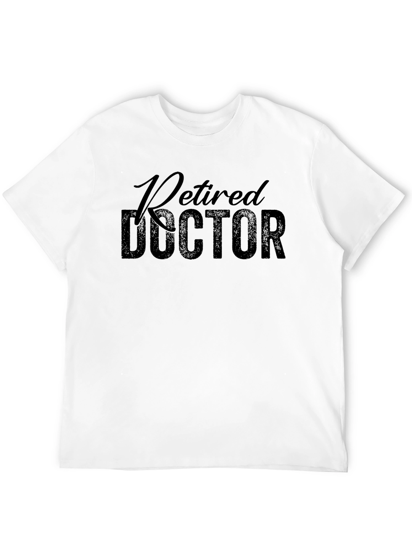 Retired Doctor Black T-Shirt